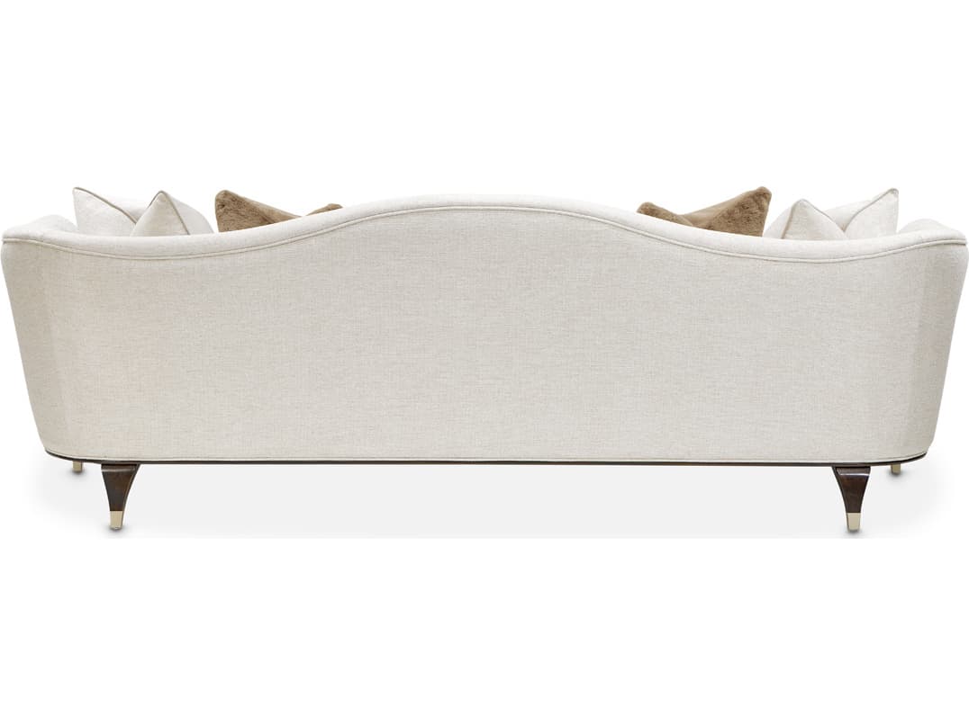 Michael Amini Paris Chic White Upholstered Sofa