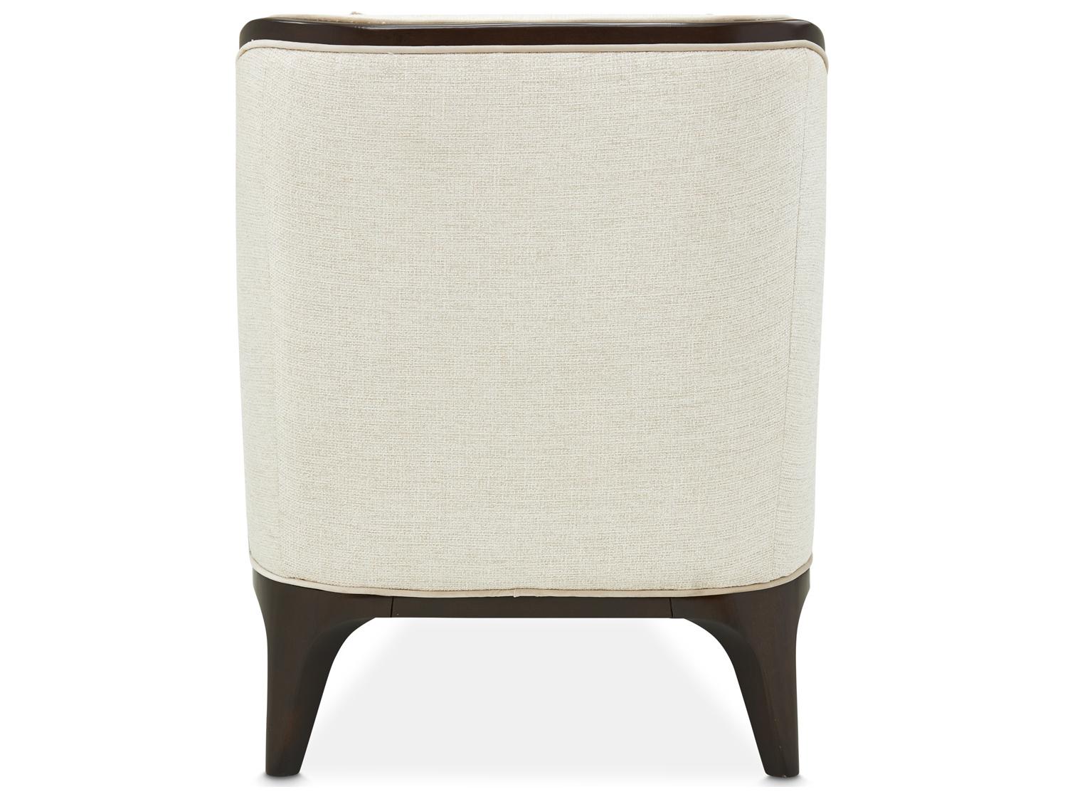 Michael Amini Paris Chic White Accent Chair