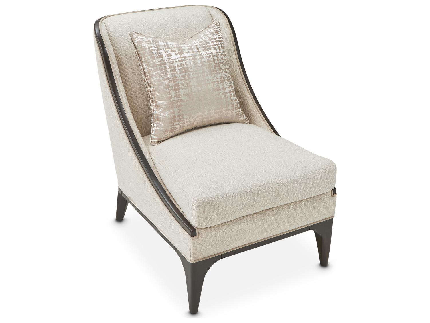 Michael Amini Paris Chic White Accent Chair