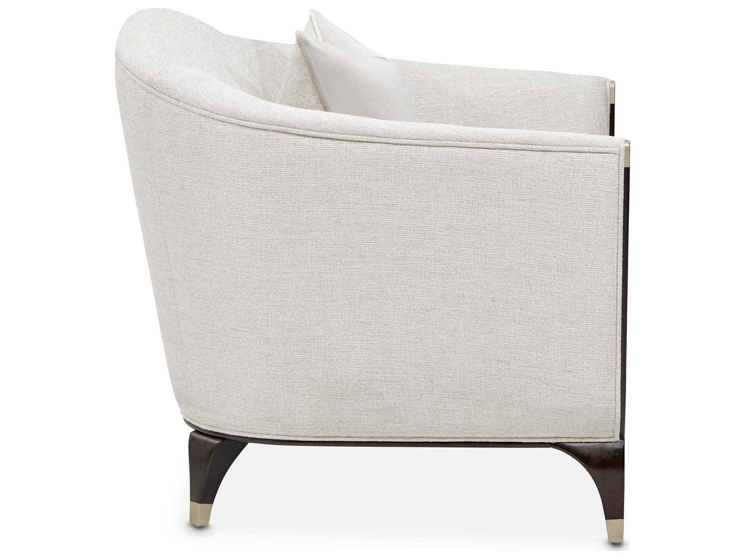Michael Amini Paris Chic White Accent Chair