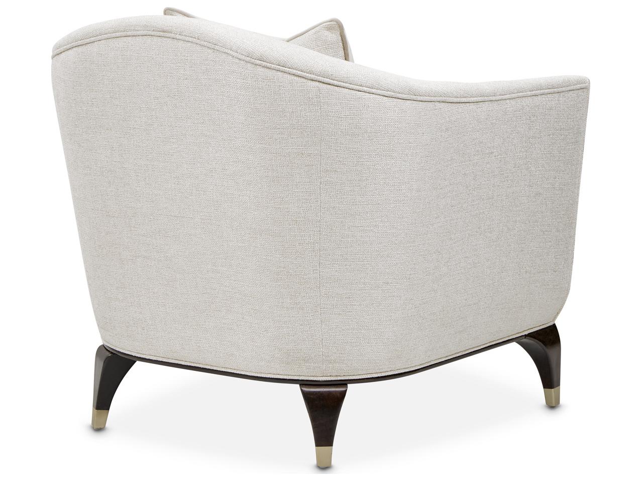 Michael Amini Paris Chic White Accent Chair