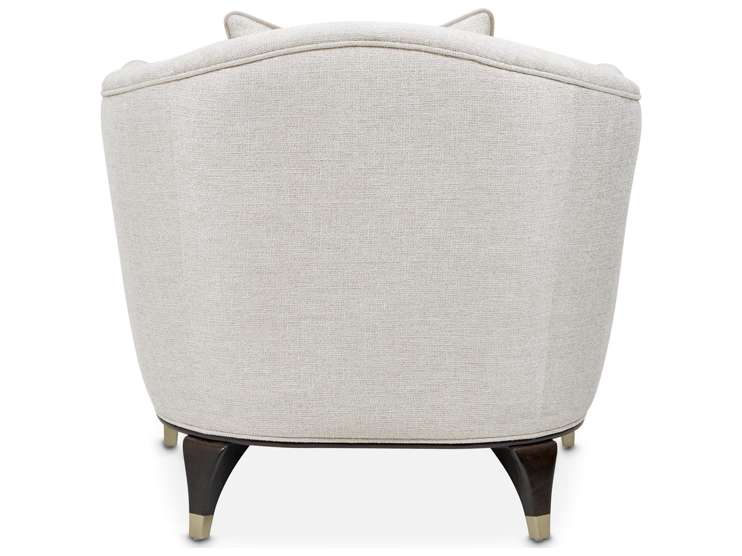 Michael Amini Paris Chic White Accent Chair