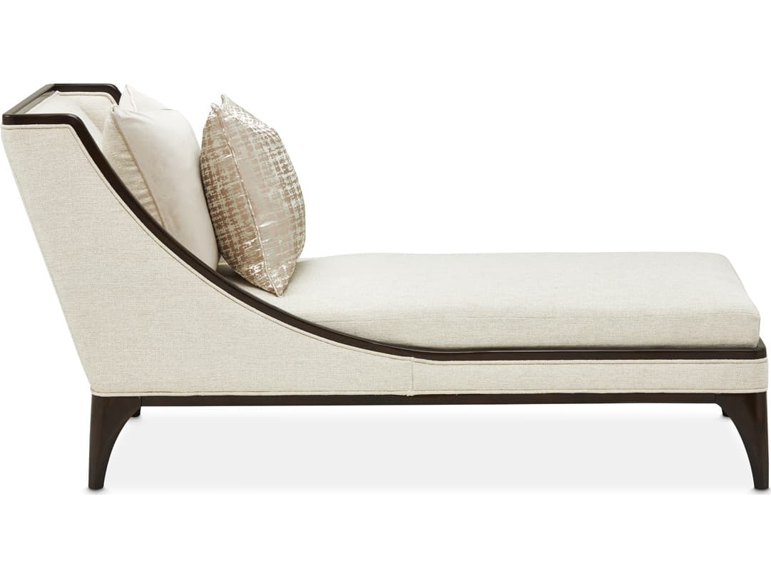 Michael Amini Paris Chic White Upholstered Chaise