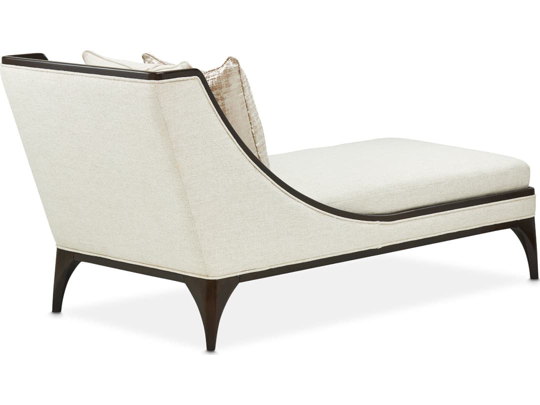 Michael Amini Paris Chic White Upholstered Chaise