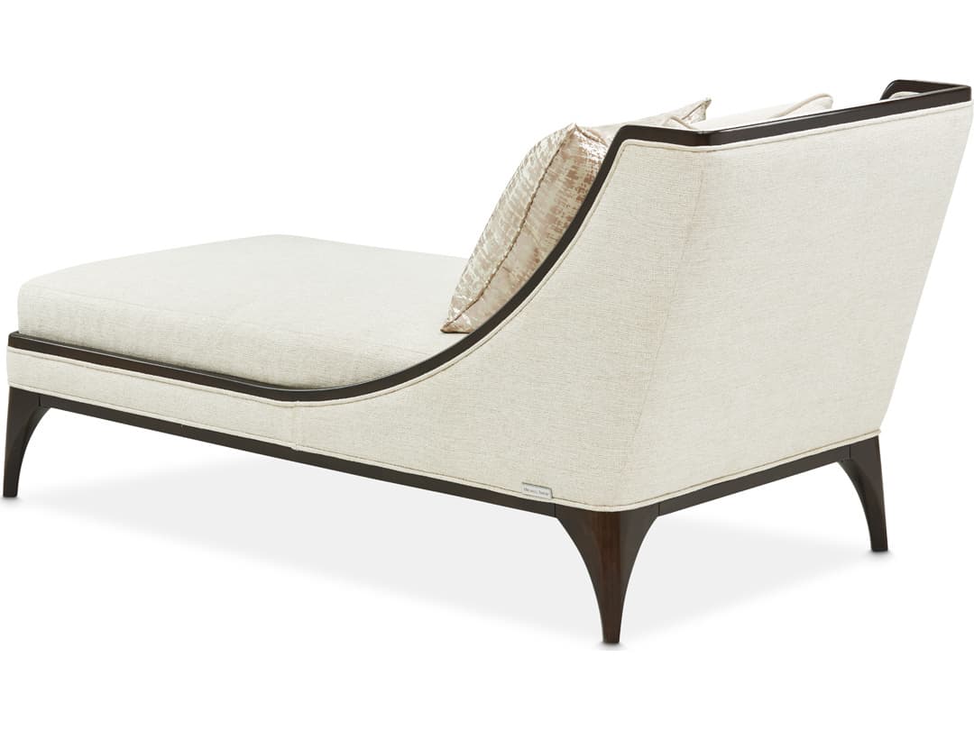 Michael Amini Paris Chic White Upholstered Chaise