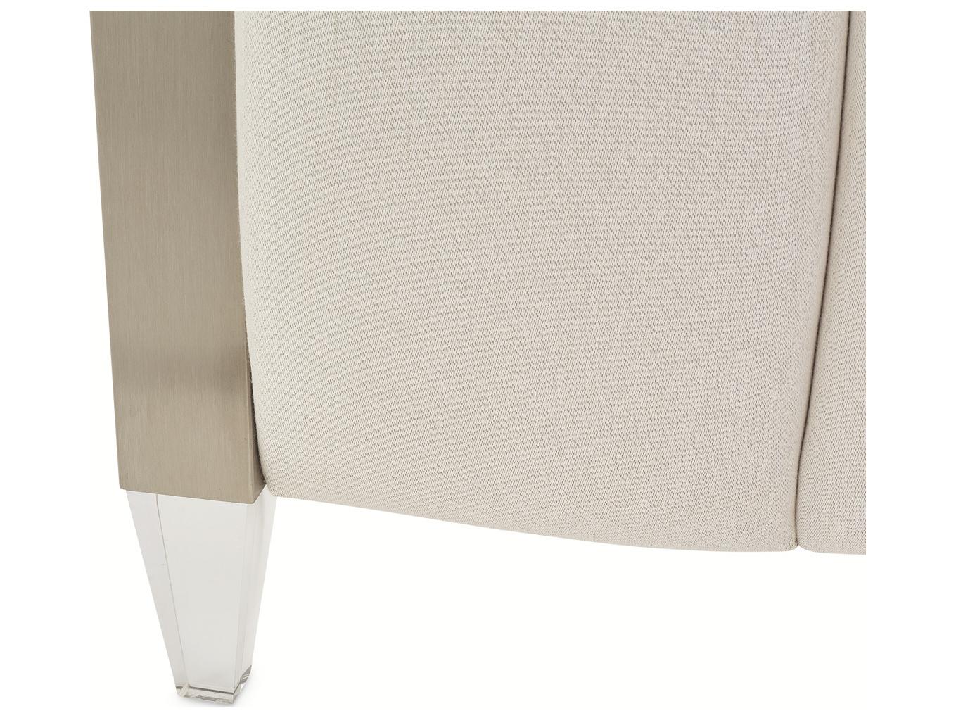 Michael Amini Penthouse Gray Beech Wood King Panel Bed