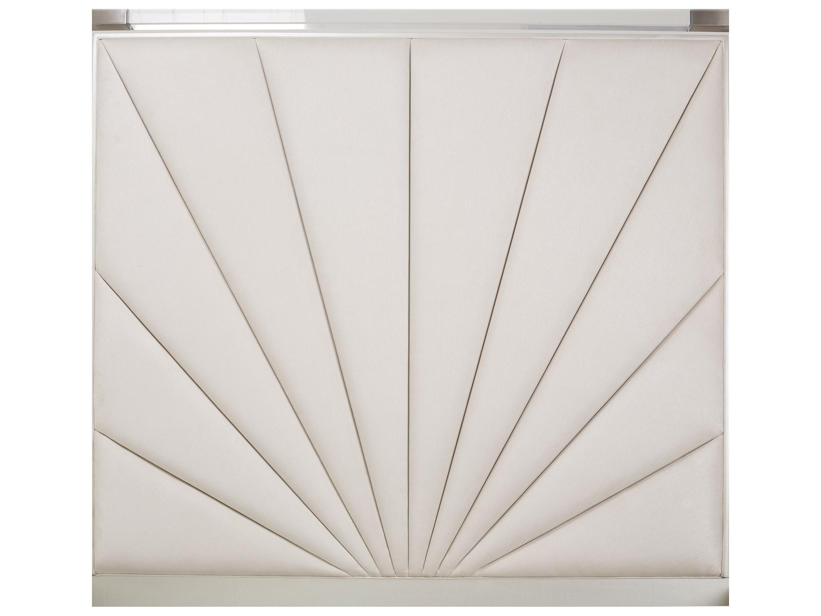 Michael Amini Penthouse Gray Beech Wood King Panel Bed