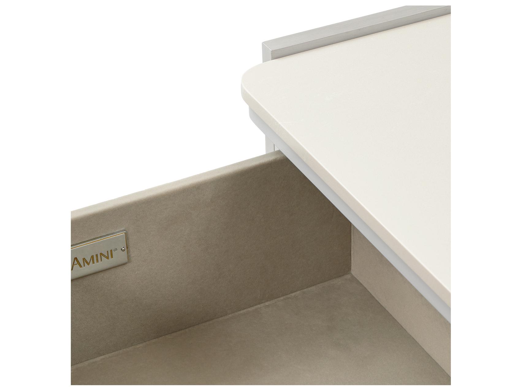 Michael Amini Penthouse 6-Drawers Gray Poplar Wood Double Dresser