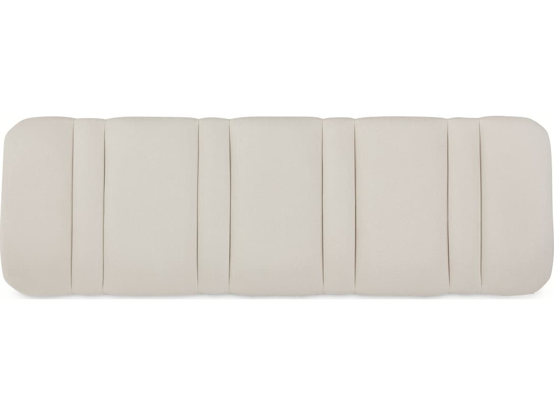 Michael Amini Penthouse White Upholstered Accent Bench