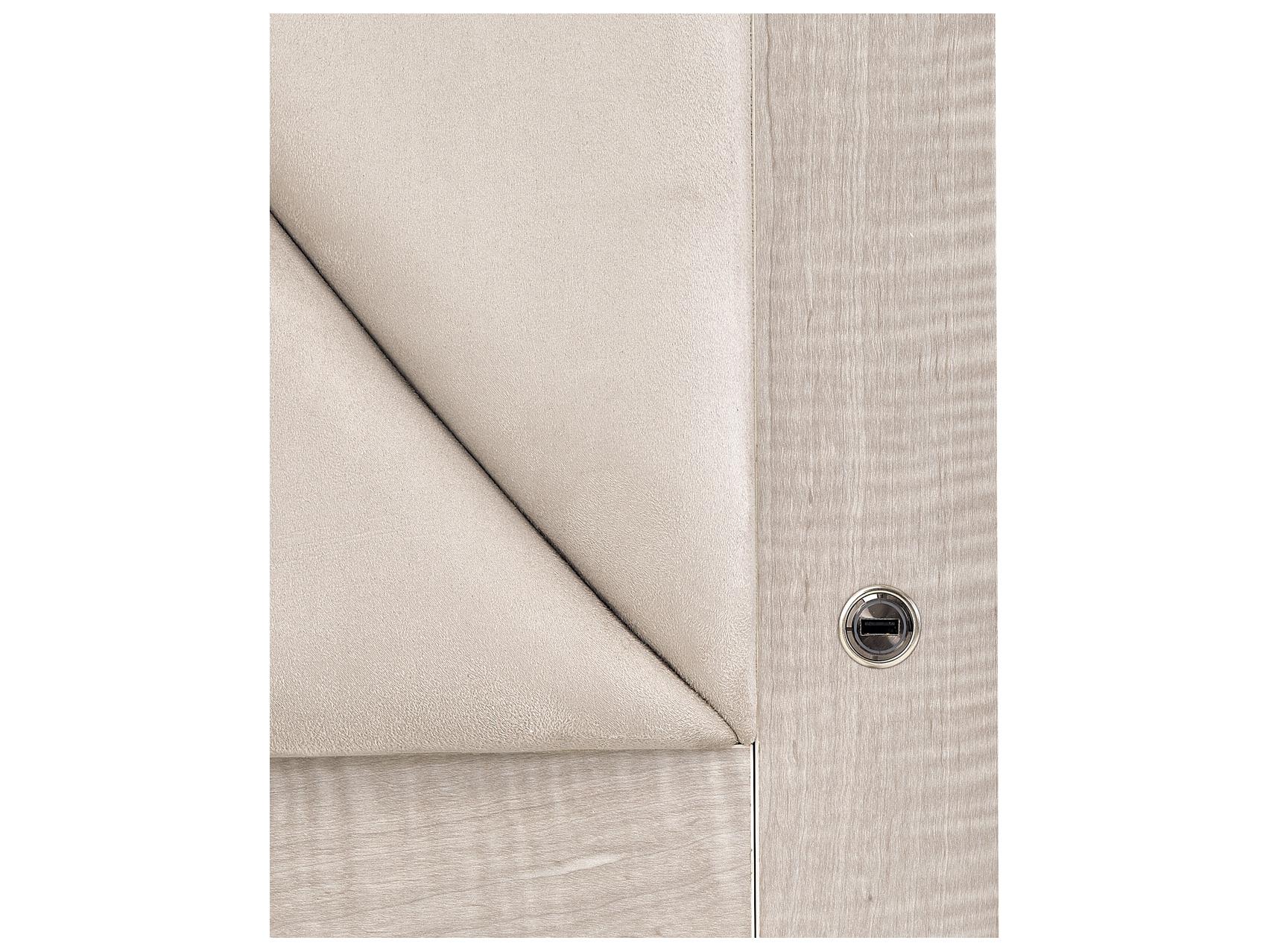 Michael Amini Marin Gray Wood King Panel Bed