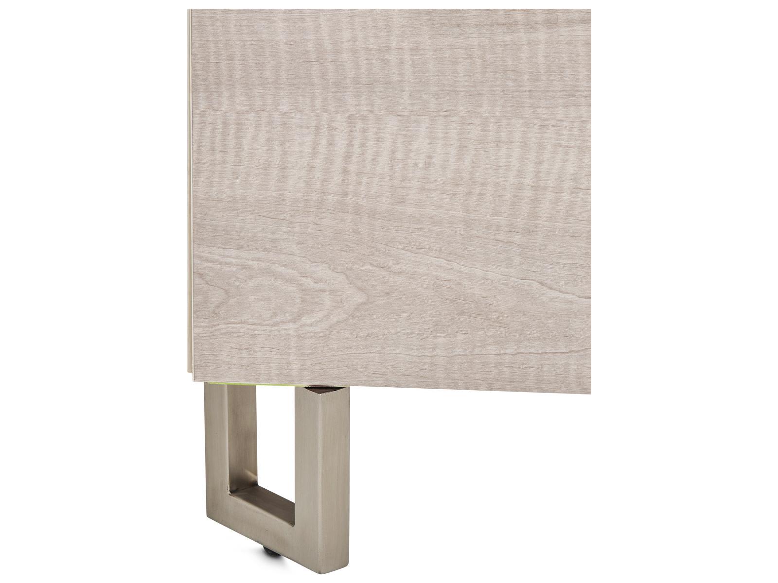 Michael Amini Marin Gray Wood Queen Panel Bed