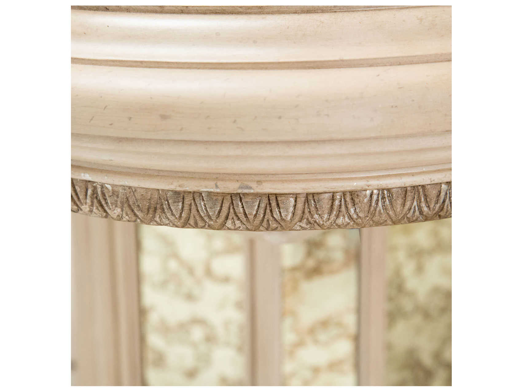 Luxecor Gilded Rectangular Wood Champagne Dining Table