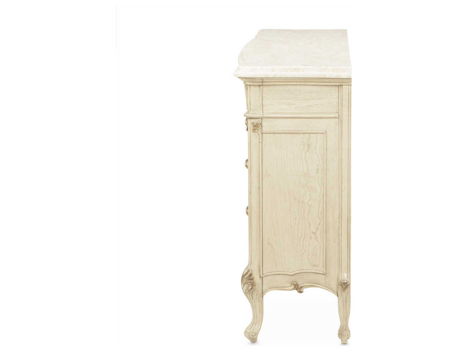 Michael Amini Platine De Royale 73" Poplar Wood Champagne Sideboard