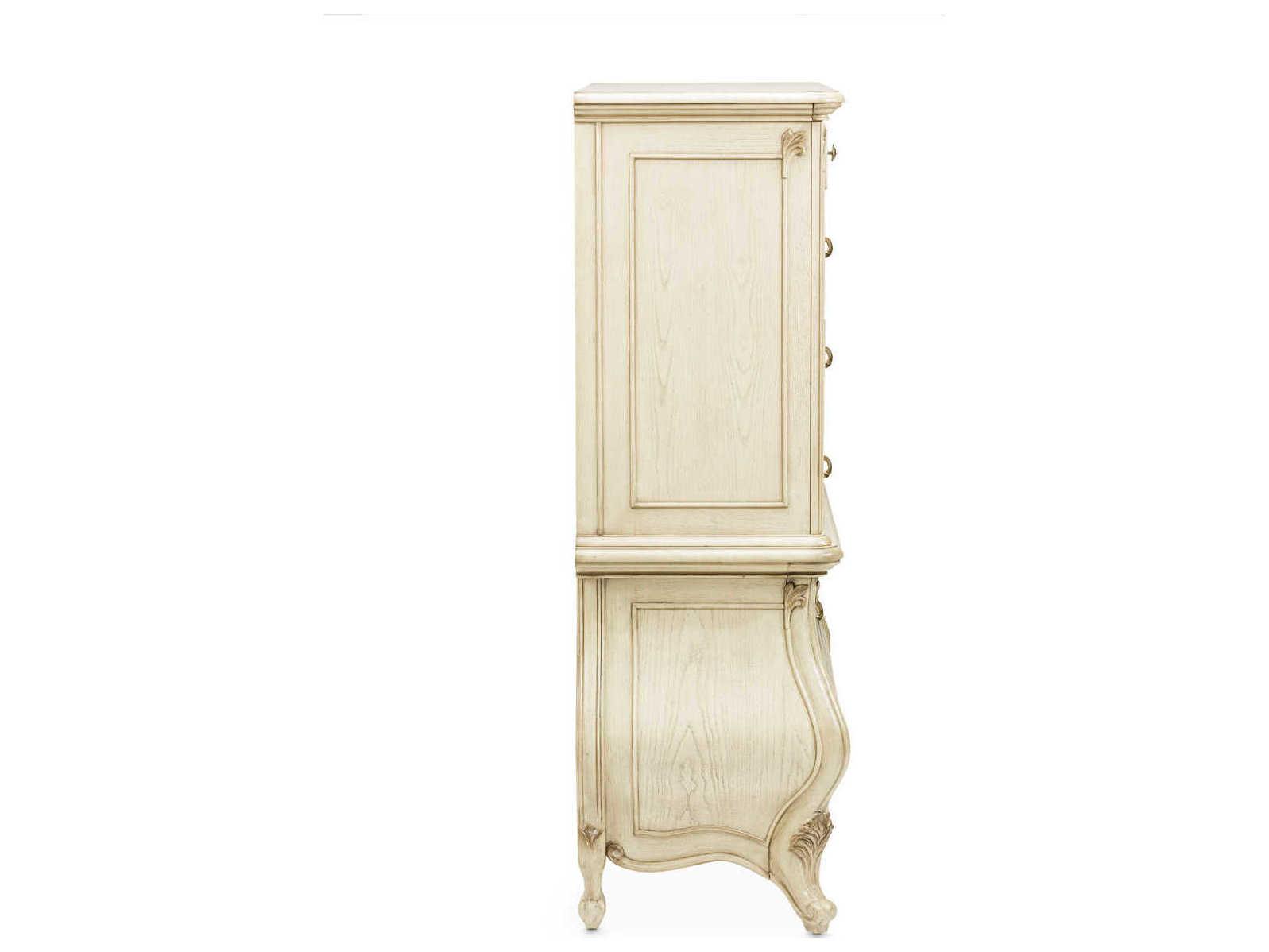Luxecor Gilded Champagne White Poplar Wood Accent Chest