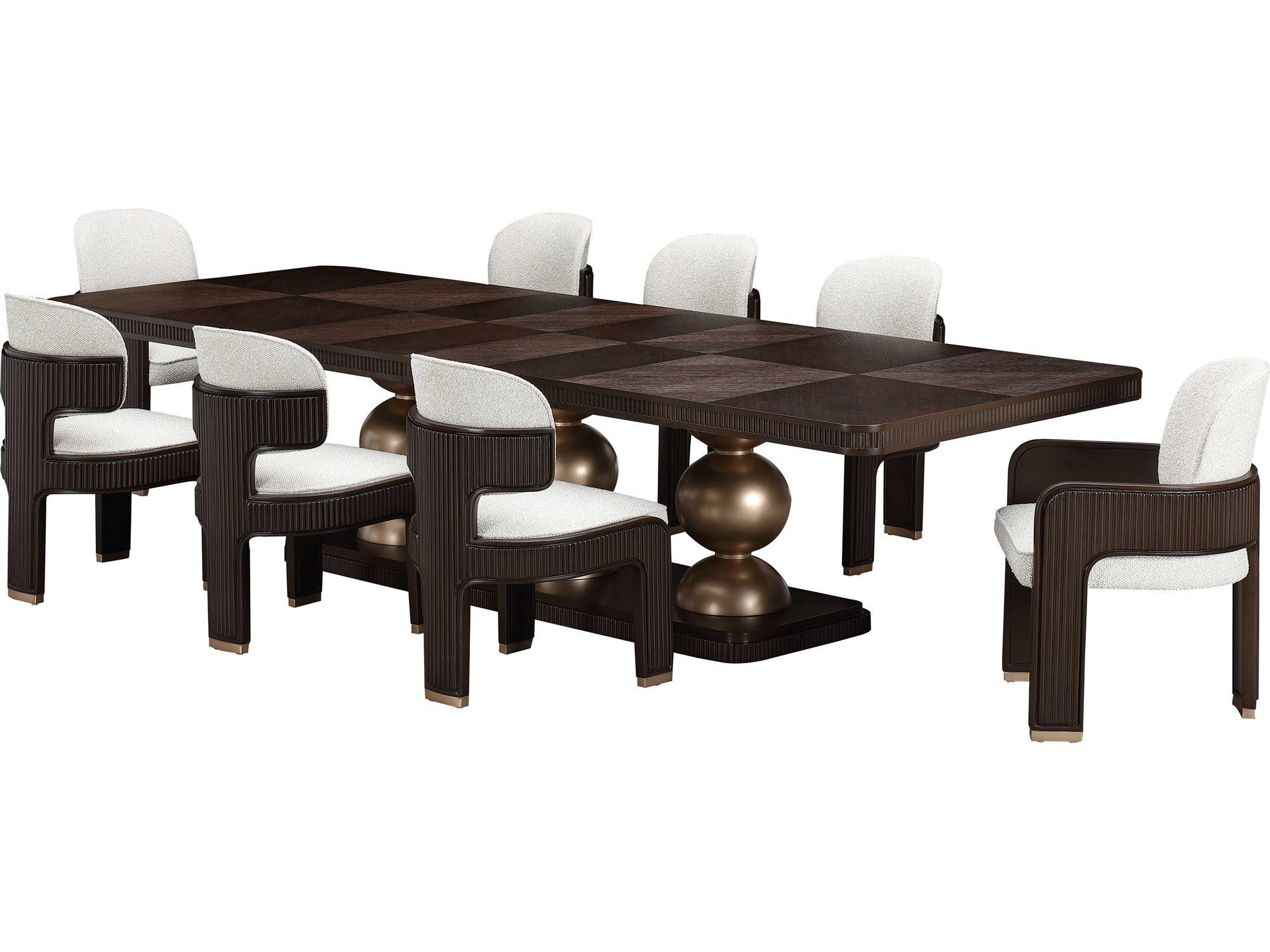 Michael Amini West Kensington Rubberwood Dining Room Set