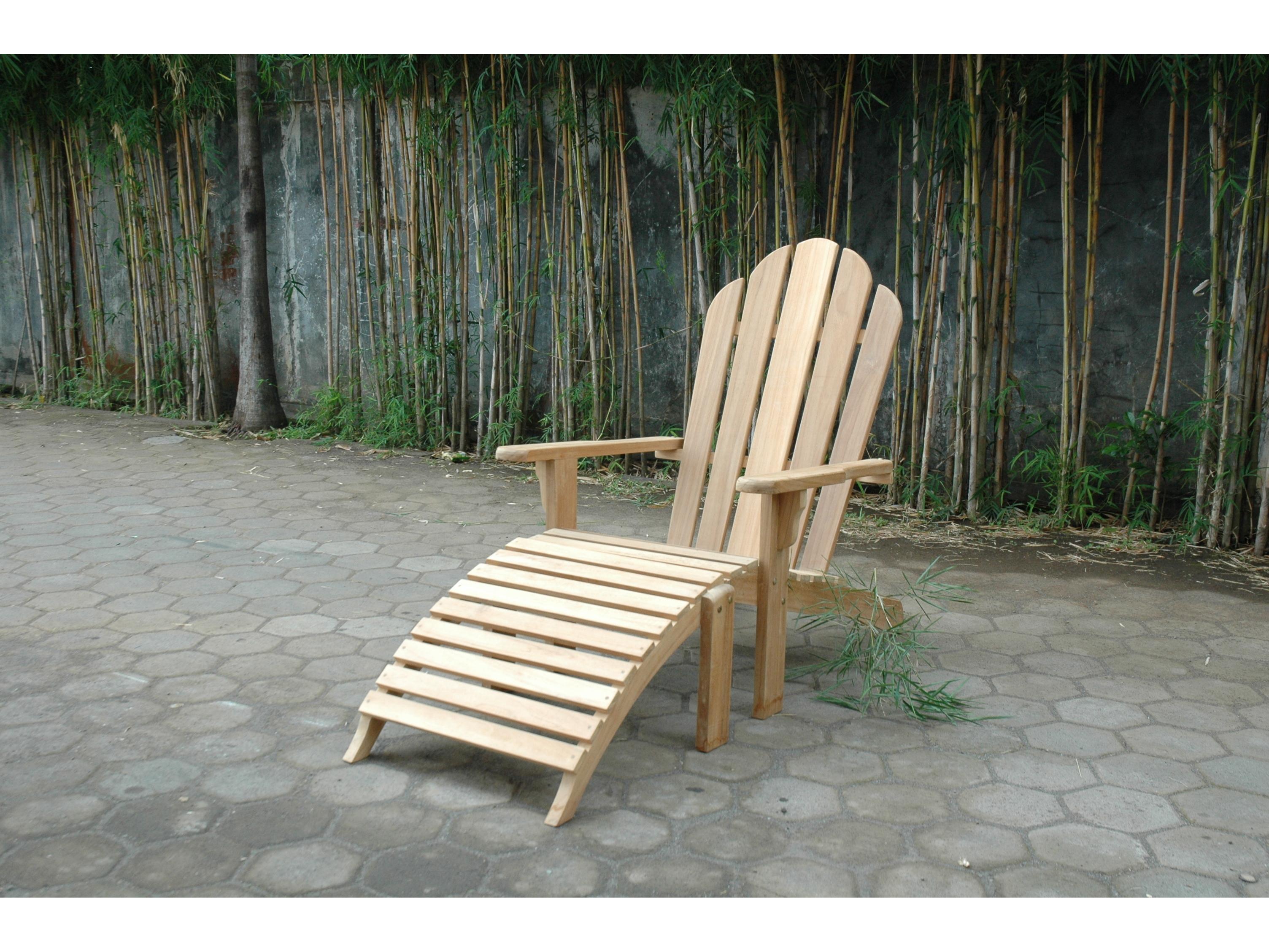 Anderson Teak Adirondack With Ottoman