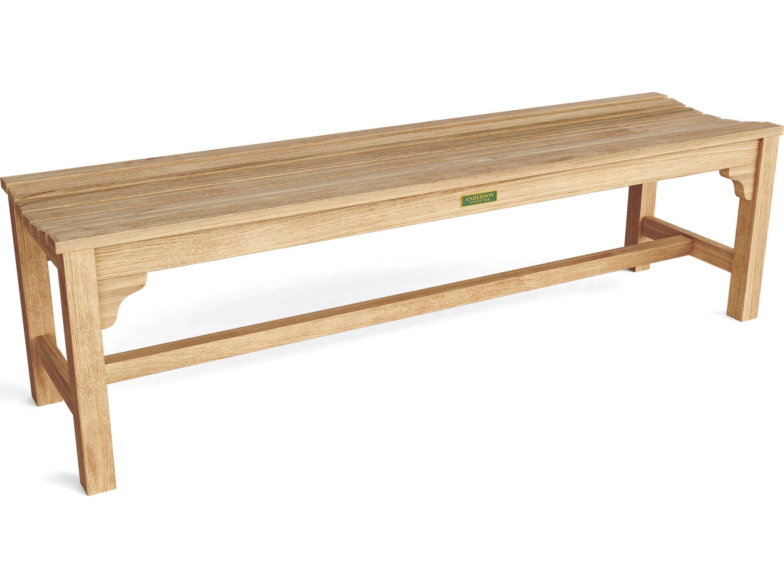Anderson Teak Hampton 3-Seater Backless Patio Bench