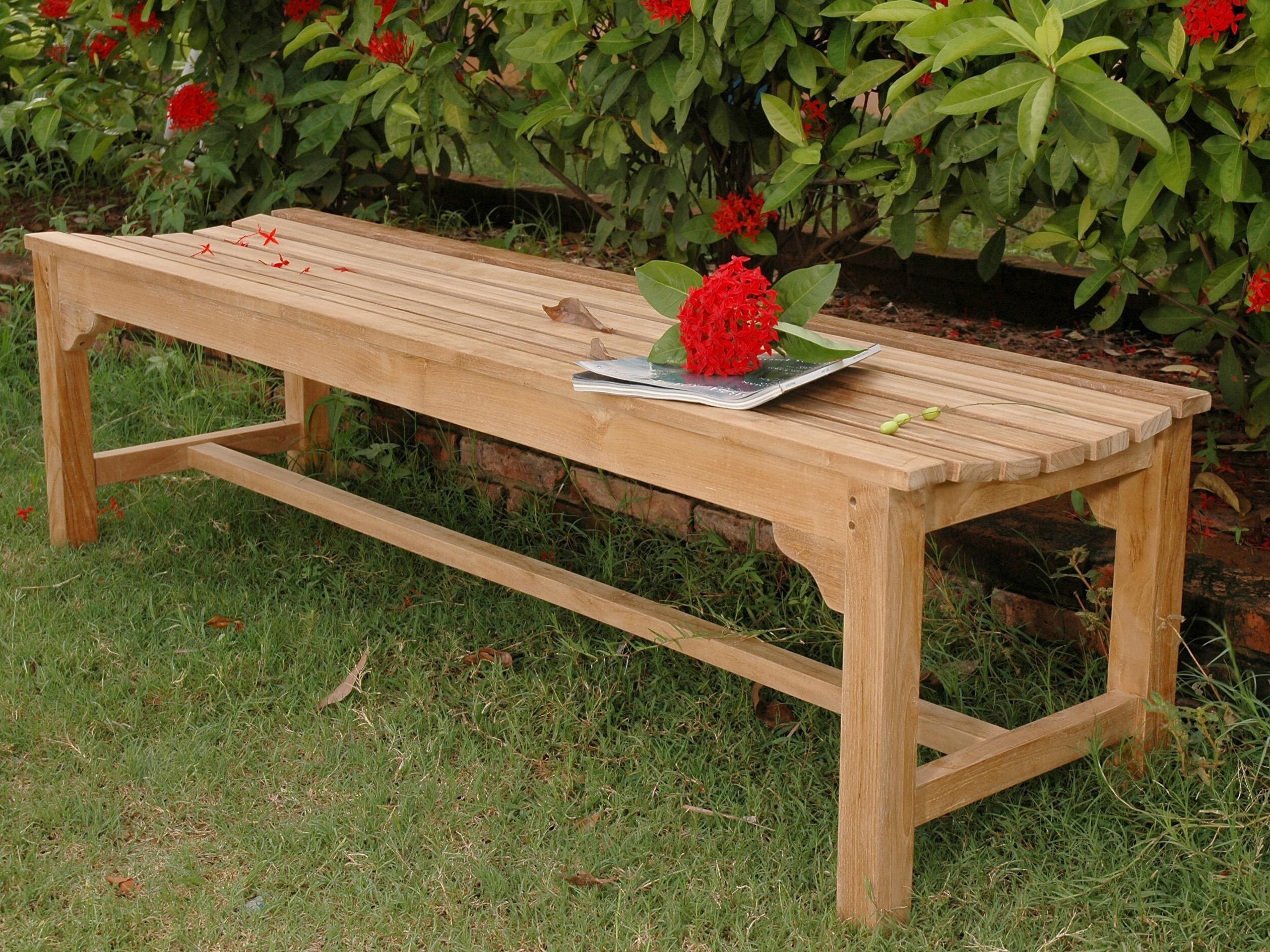 Anderson Teak Hampton 3-Seater Backless Patio Bench