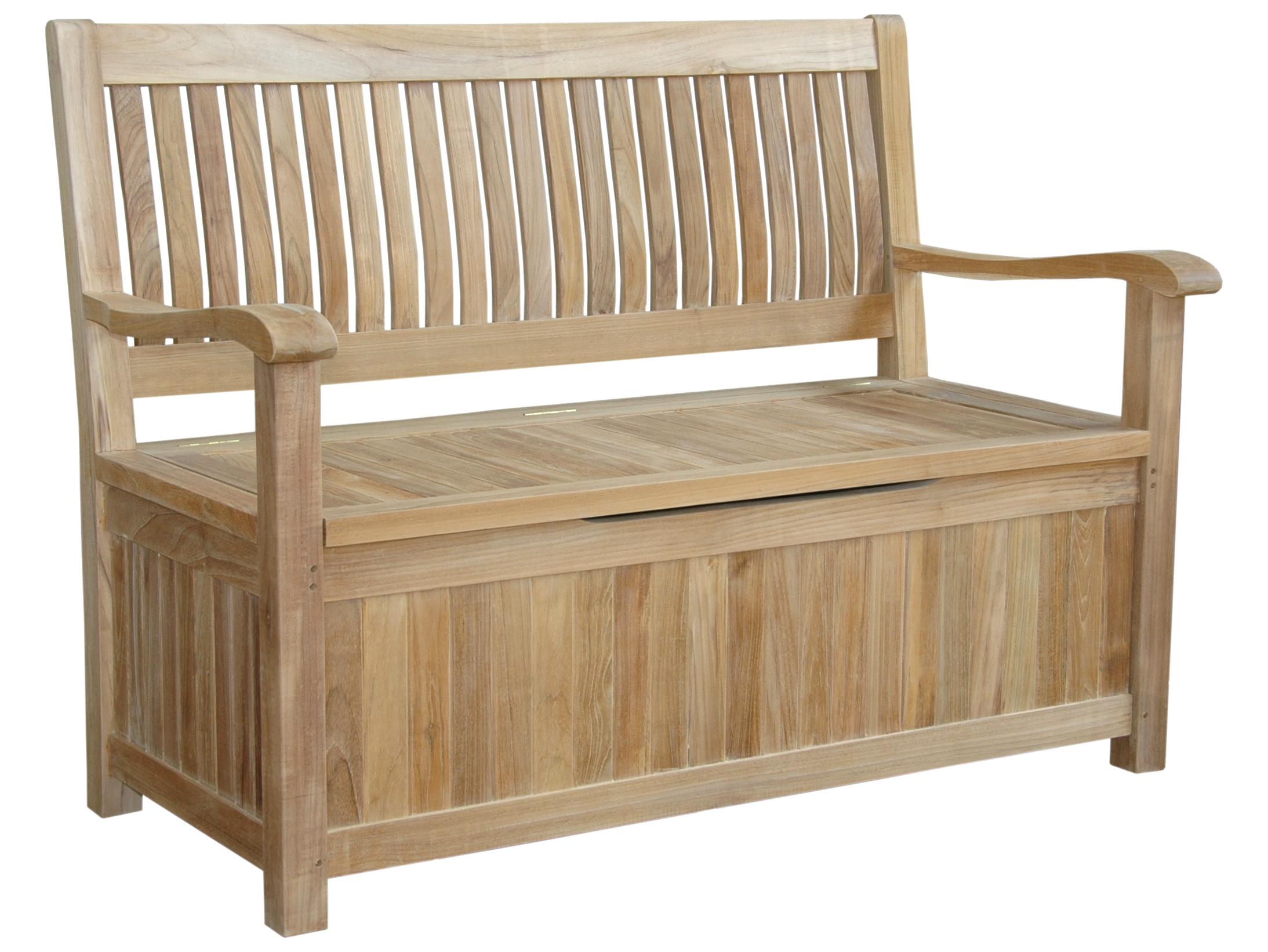 Anderson Teak Del-Amo Storage Outdoor Bench