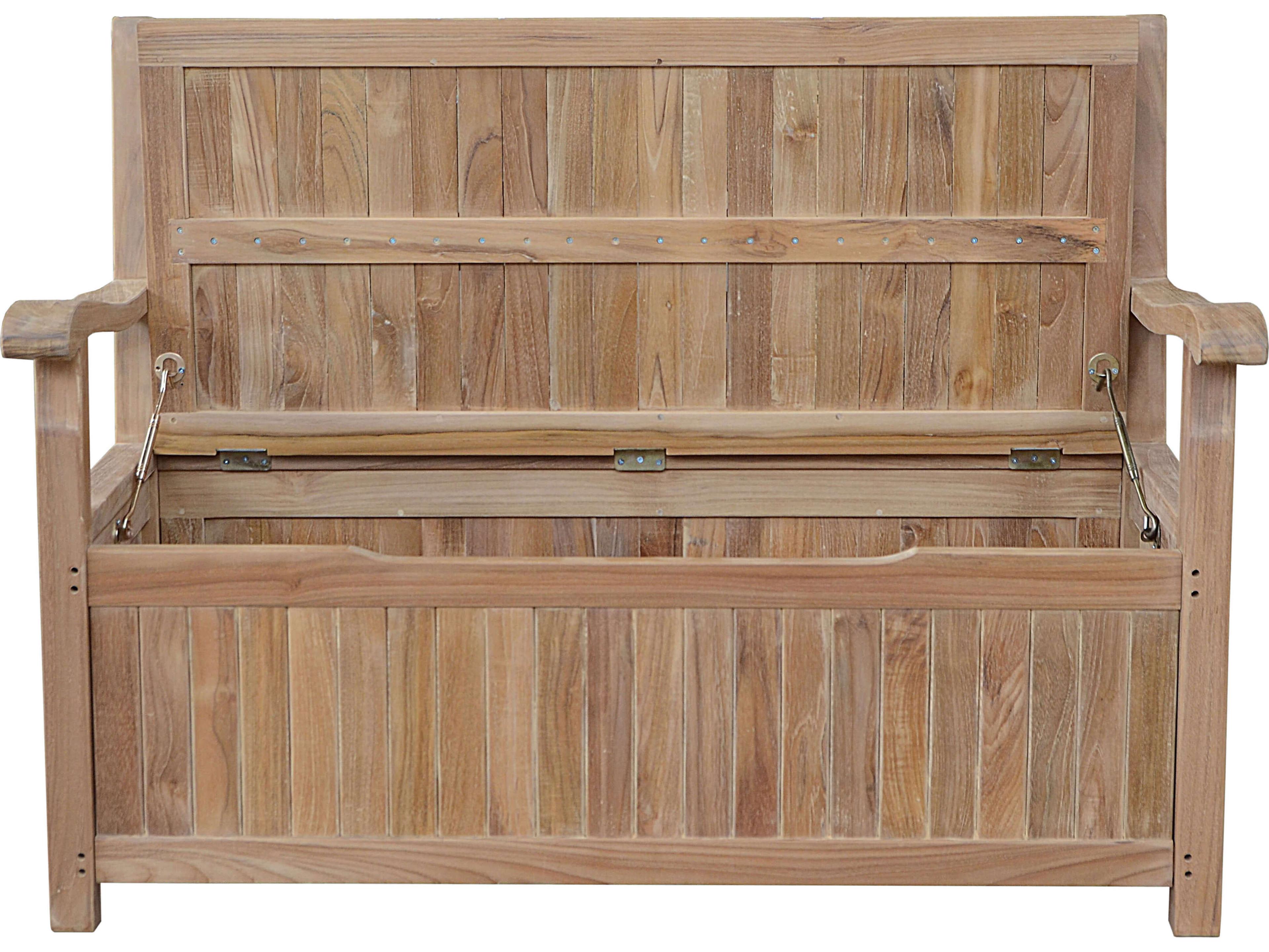 Anderson Teak Vilano Storage Outdoor Patio Bench