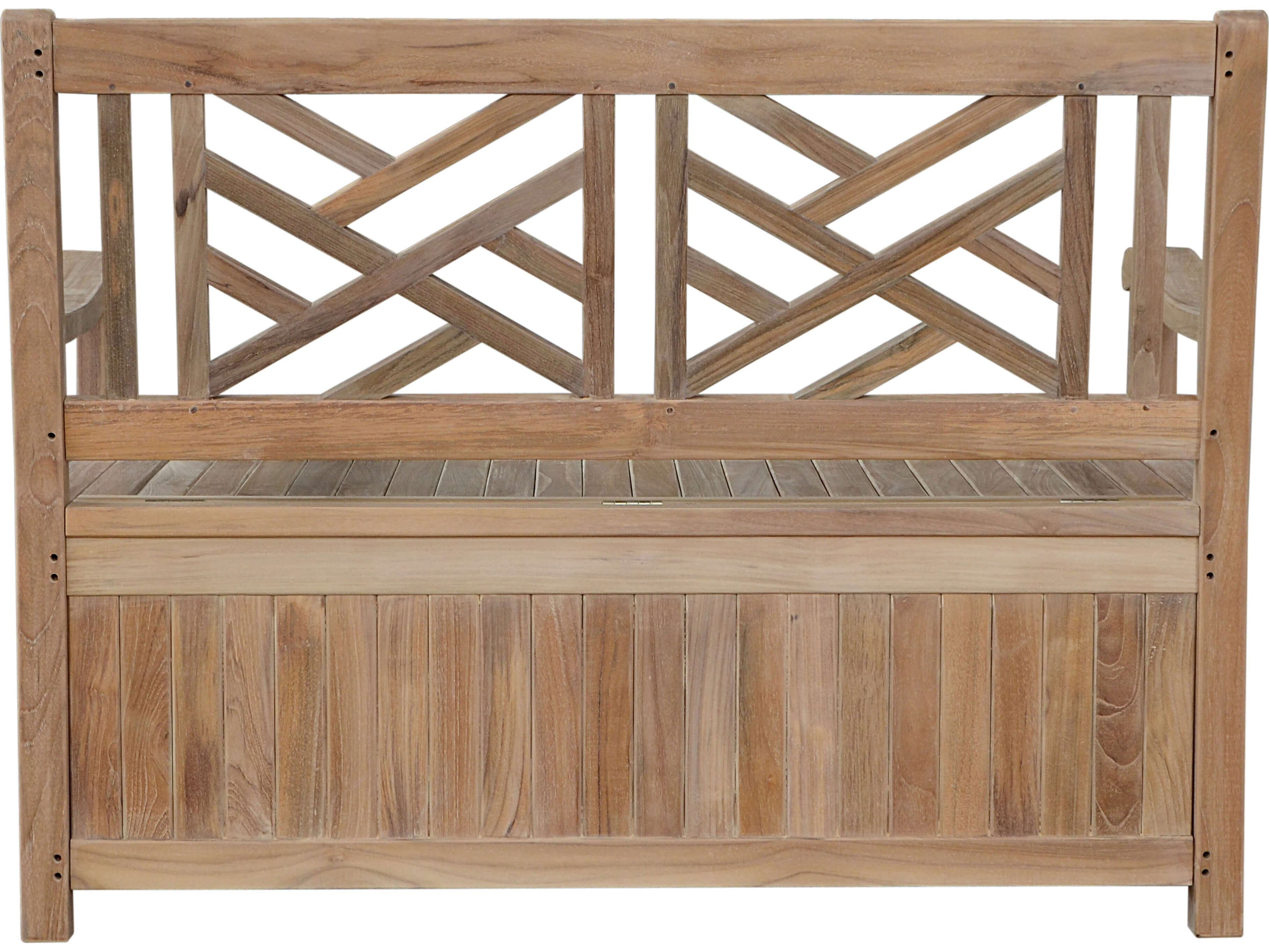 Anderson Teak Vilano Storage Outdoor Patio Bench