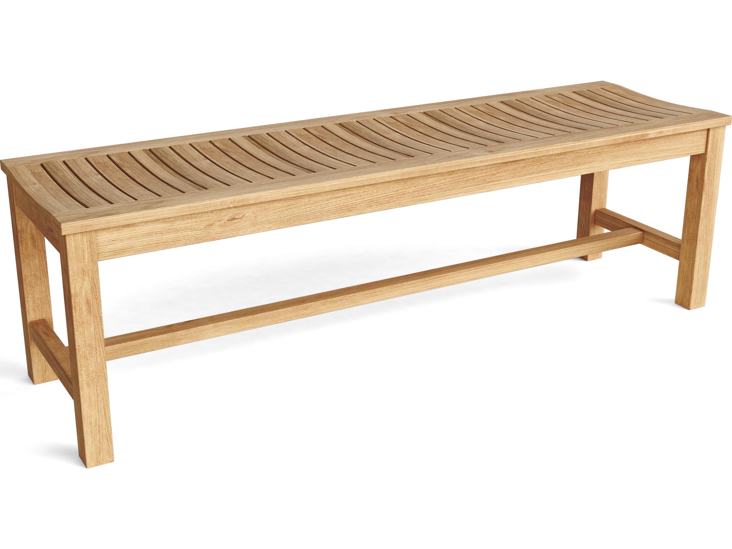 Anderson Teak Casablanca 3-Seater Backless Outdoor Patio Bench