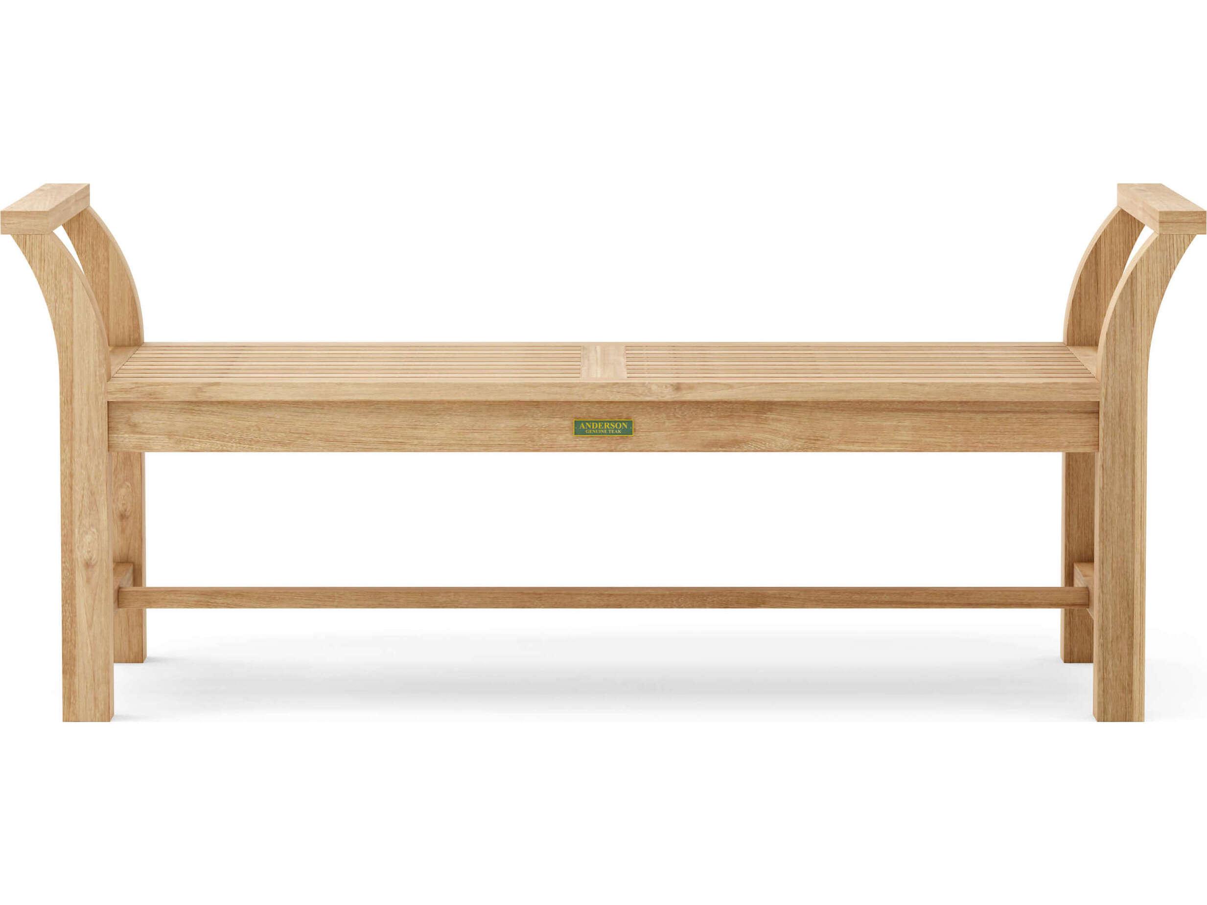 Anderson Teak Sakura Backless Outdoor Patio Bench