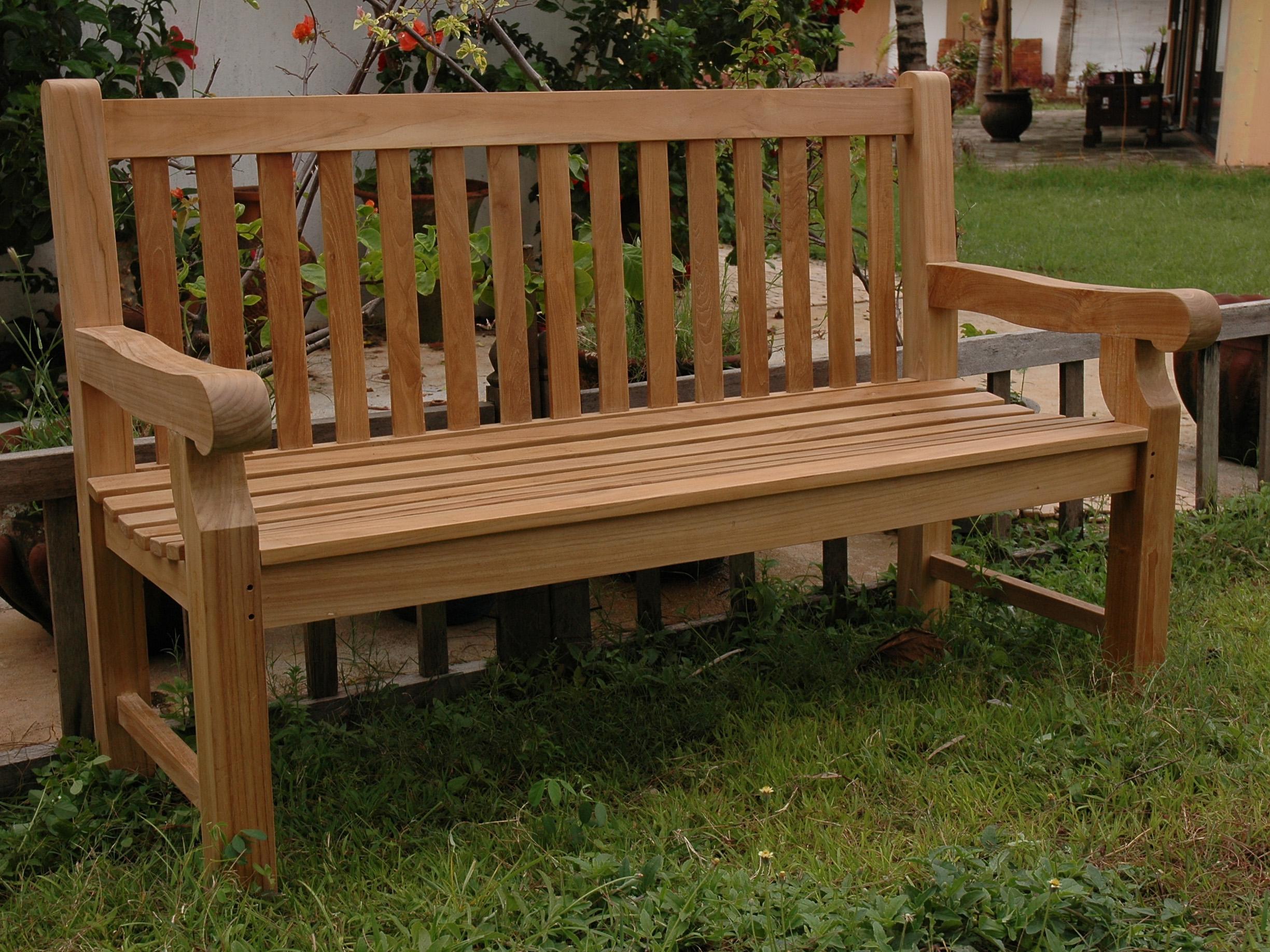 Anderson Teak Devonshire 3-Seater Extra Thick Outdoor Patio Bench