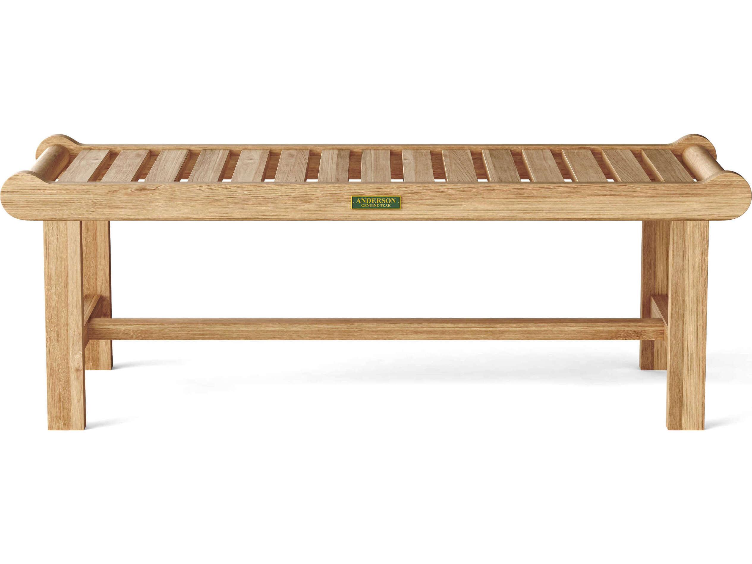 Anderson Teak Cambridge 2-Seater Backless Outdoor Bench