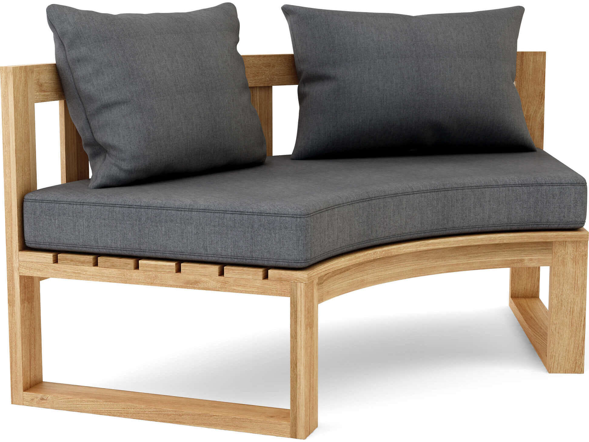 Anderson Teak Circular Modular Deep Seating Teak Patio Lounge Chair