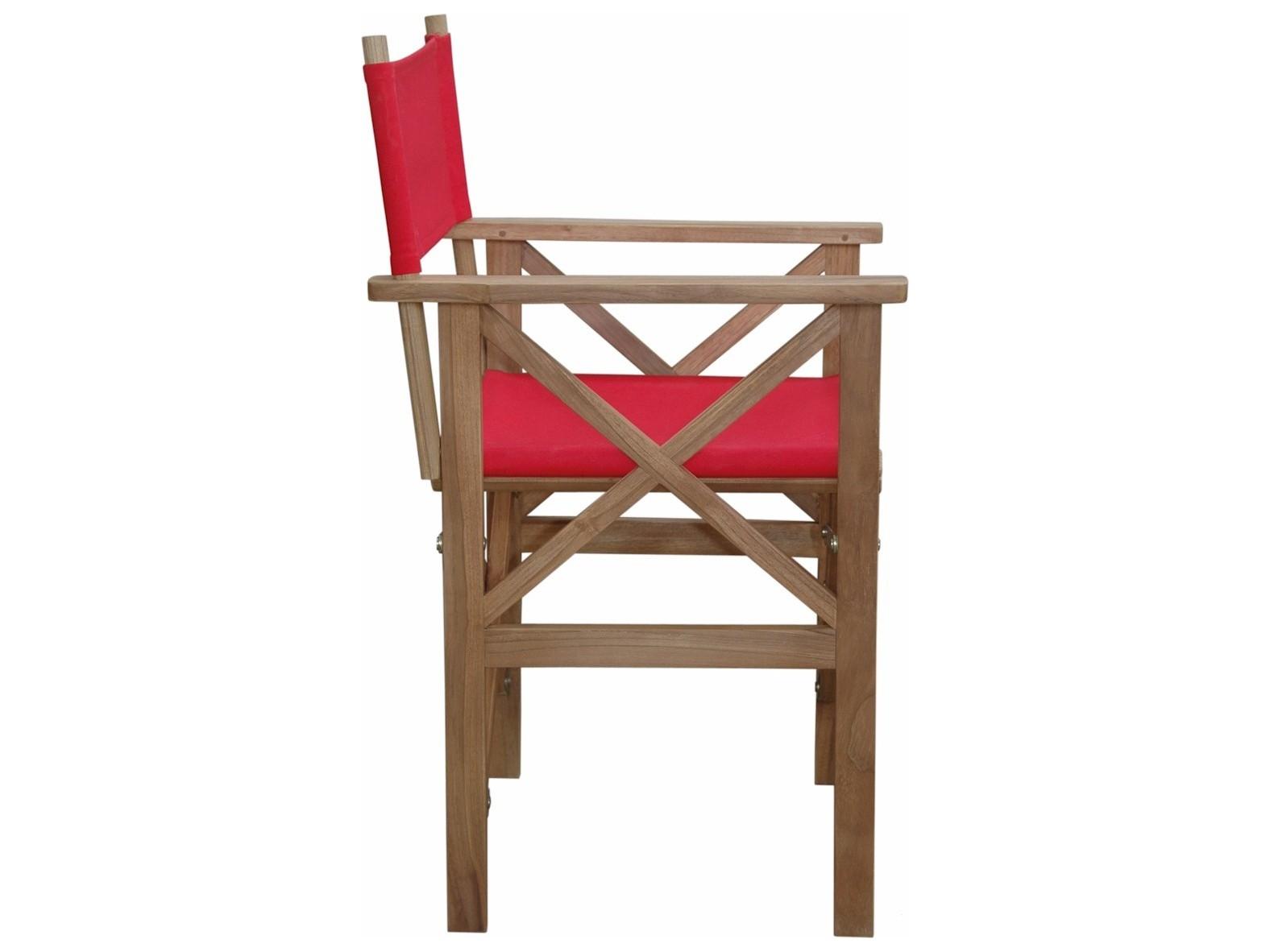 Anderson Teak Director Folding Armchair with Canvas Set of 2