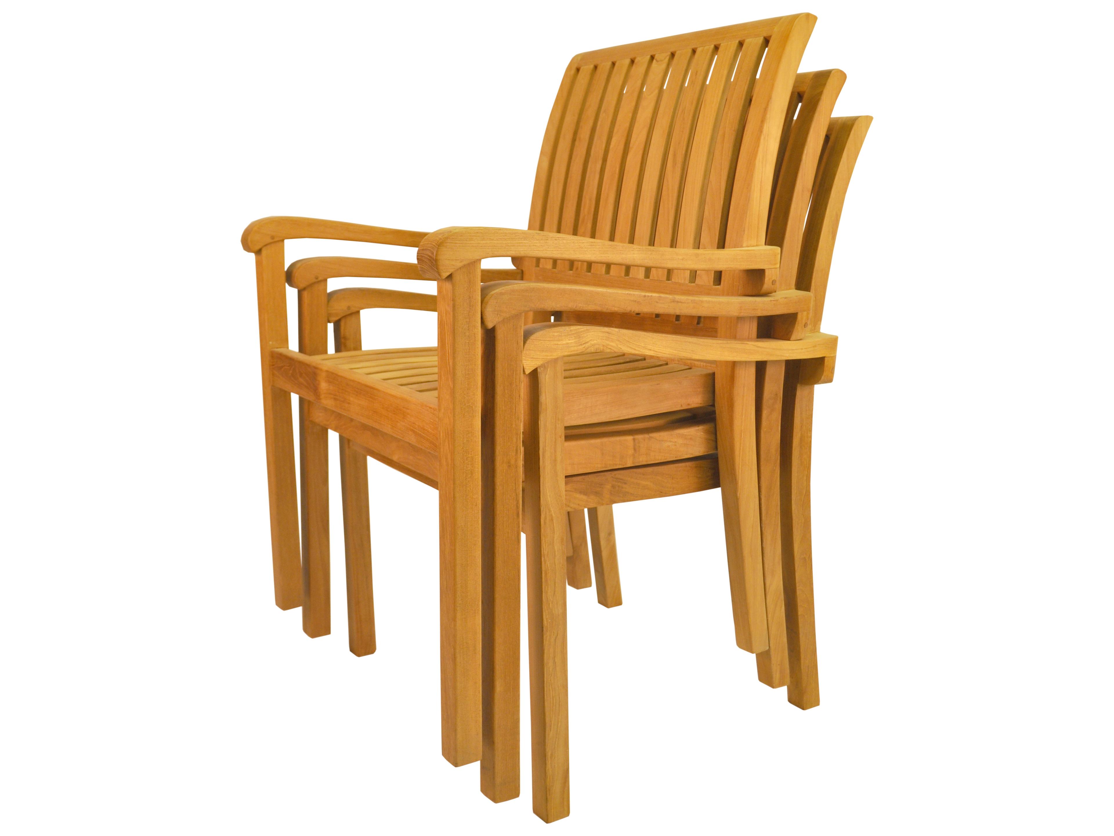 Anderson Teak Aspen Stackable Armchair Set of 4