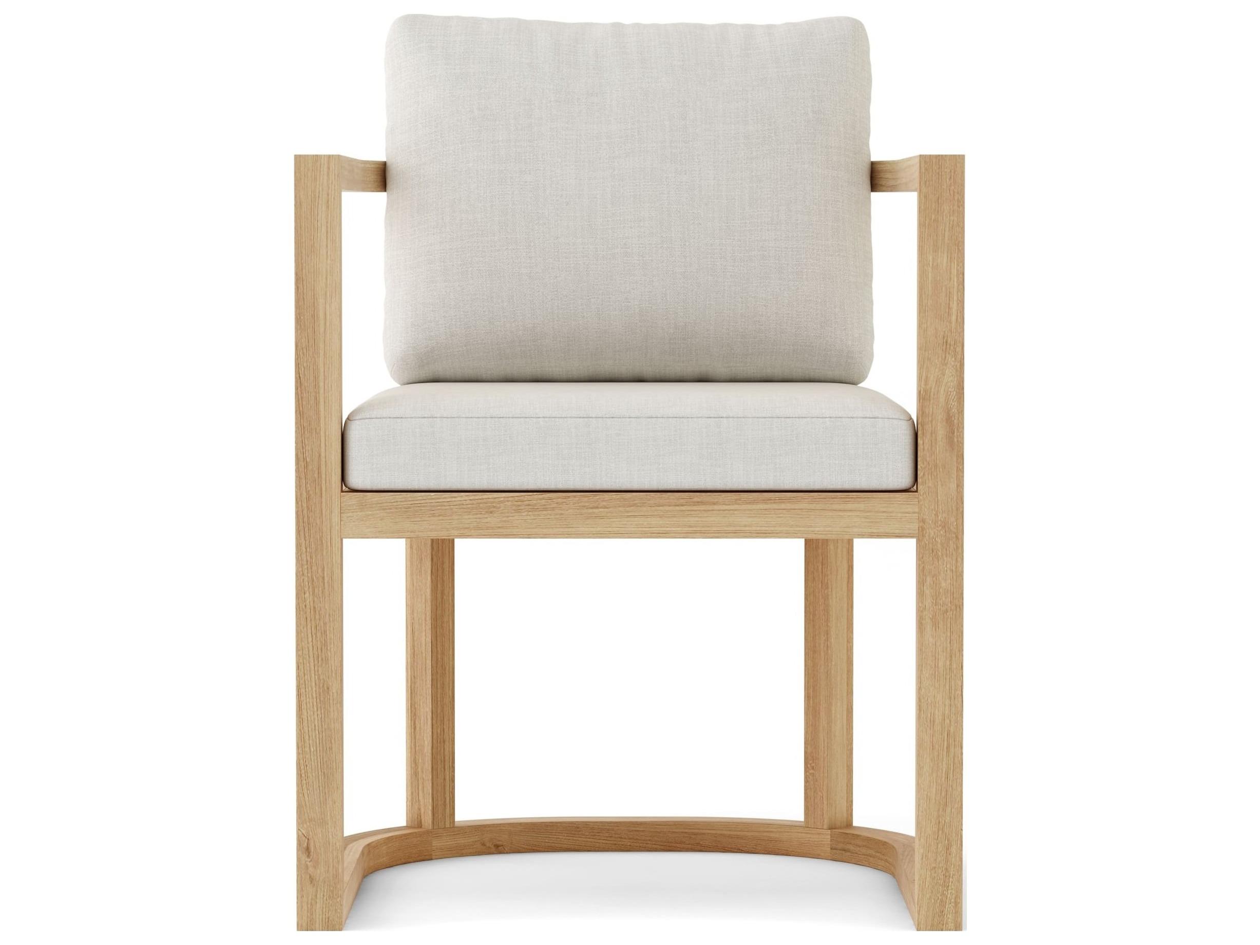 Anderson Teak Junus Natural Outdoor Dining Arm Chair