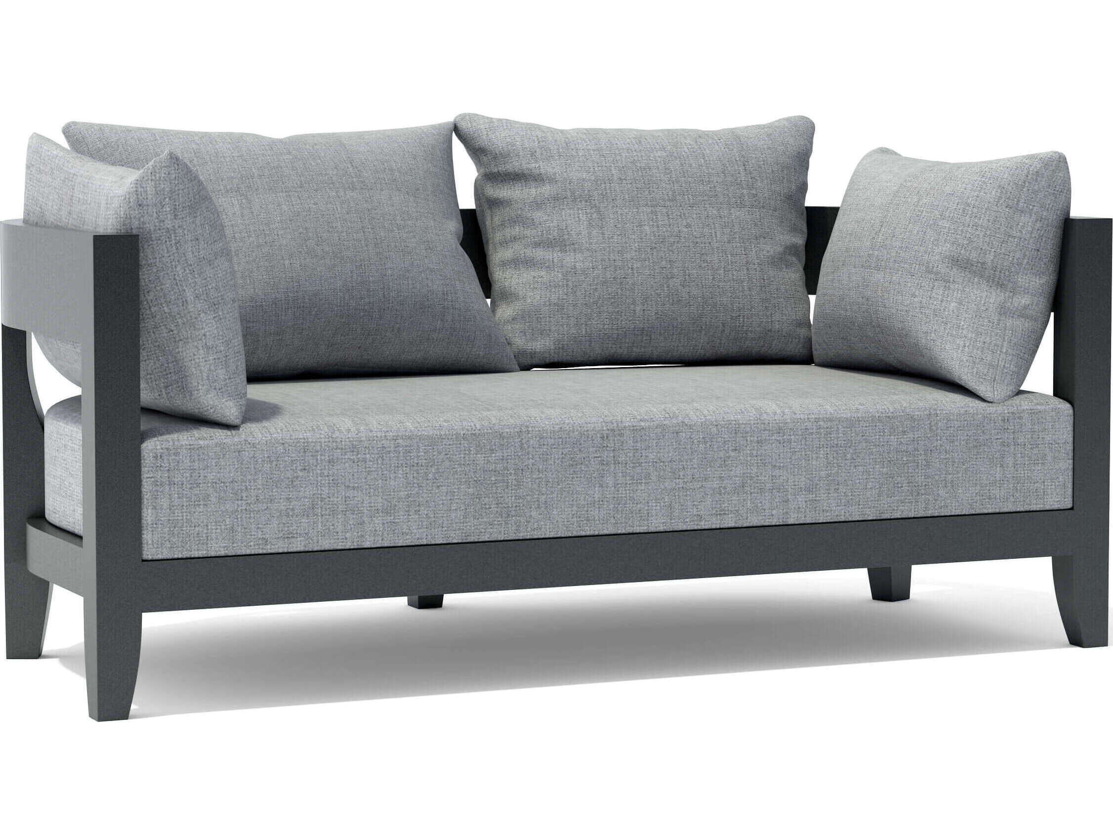 Anderson Teak Coronado Aluminum Deep Seating Outdoor Loveseat