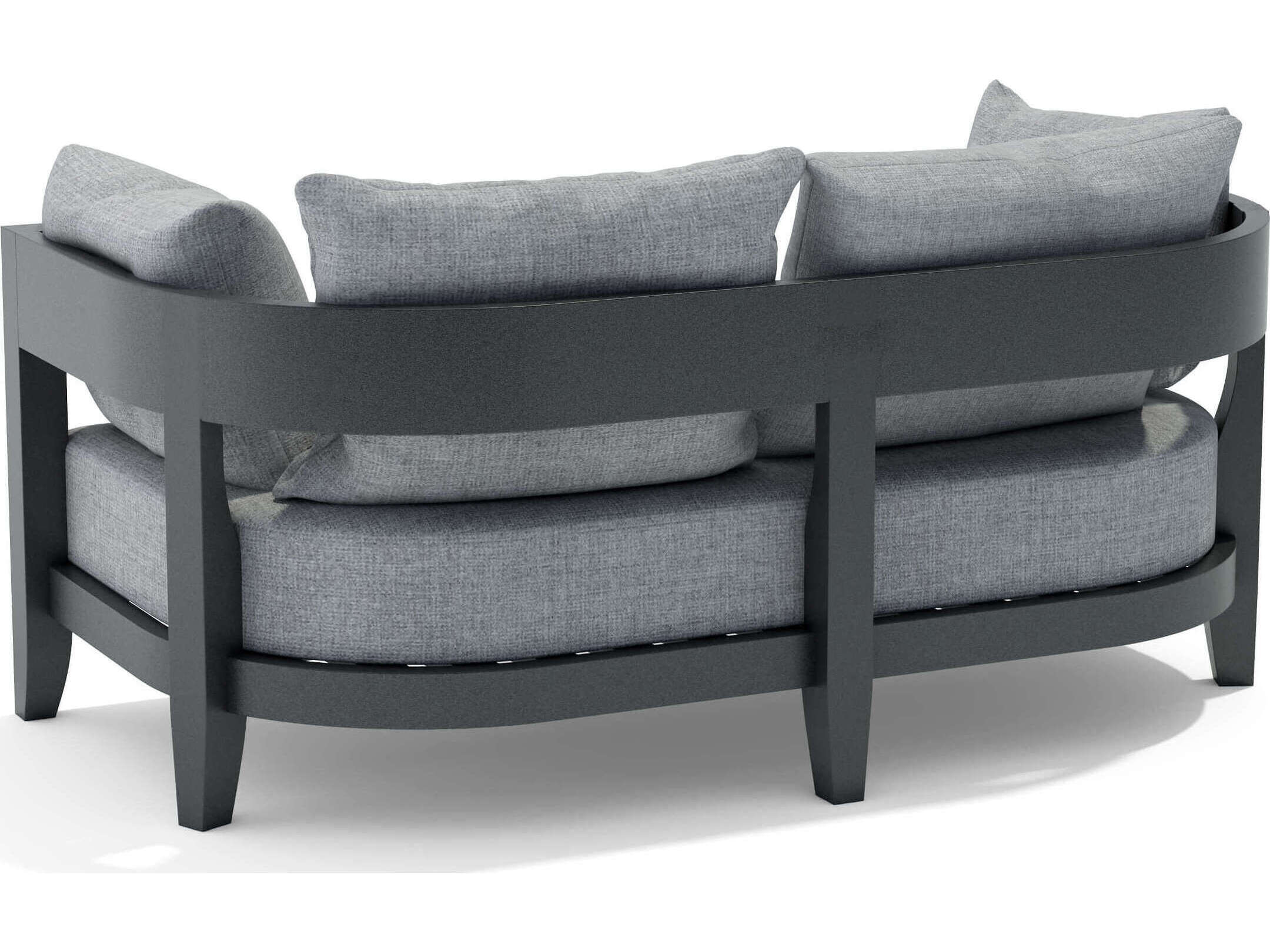 Anderson Teak Coronado Aluminum Deep Seating Outdoor Loveseat