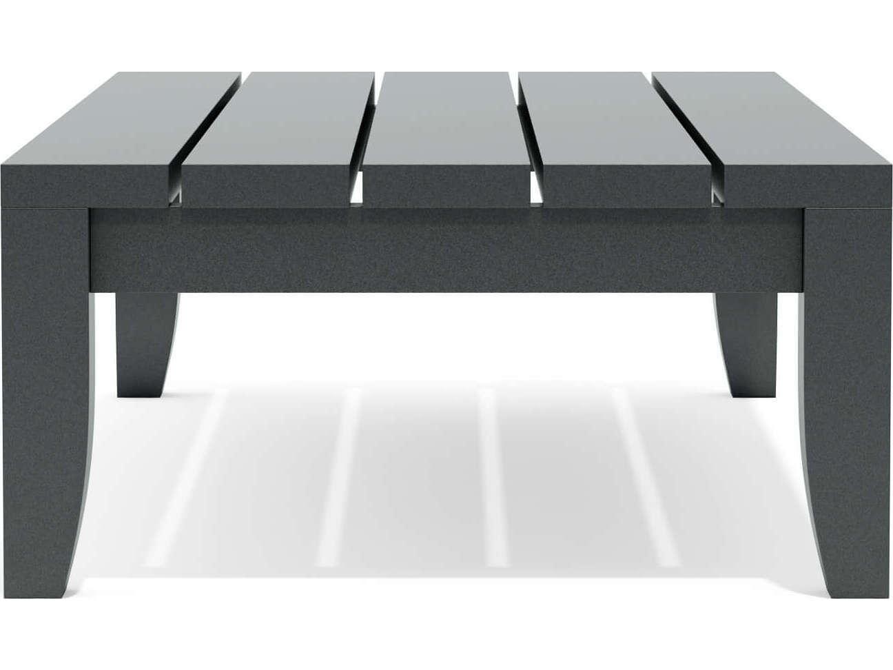 Anderson Teak Coronado Aluminum Dark Grey Rectangular Patio Coffee Table