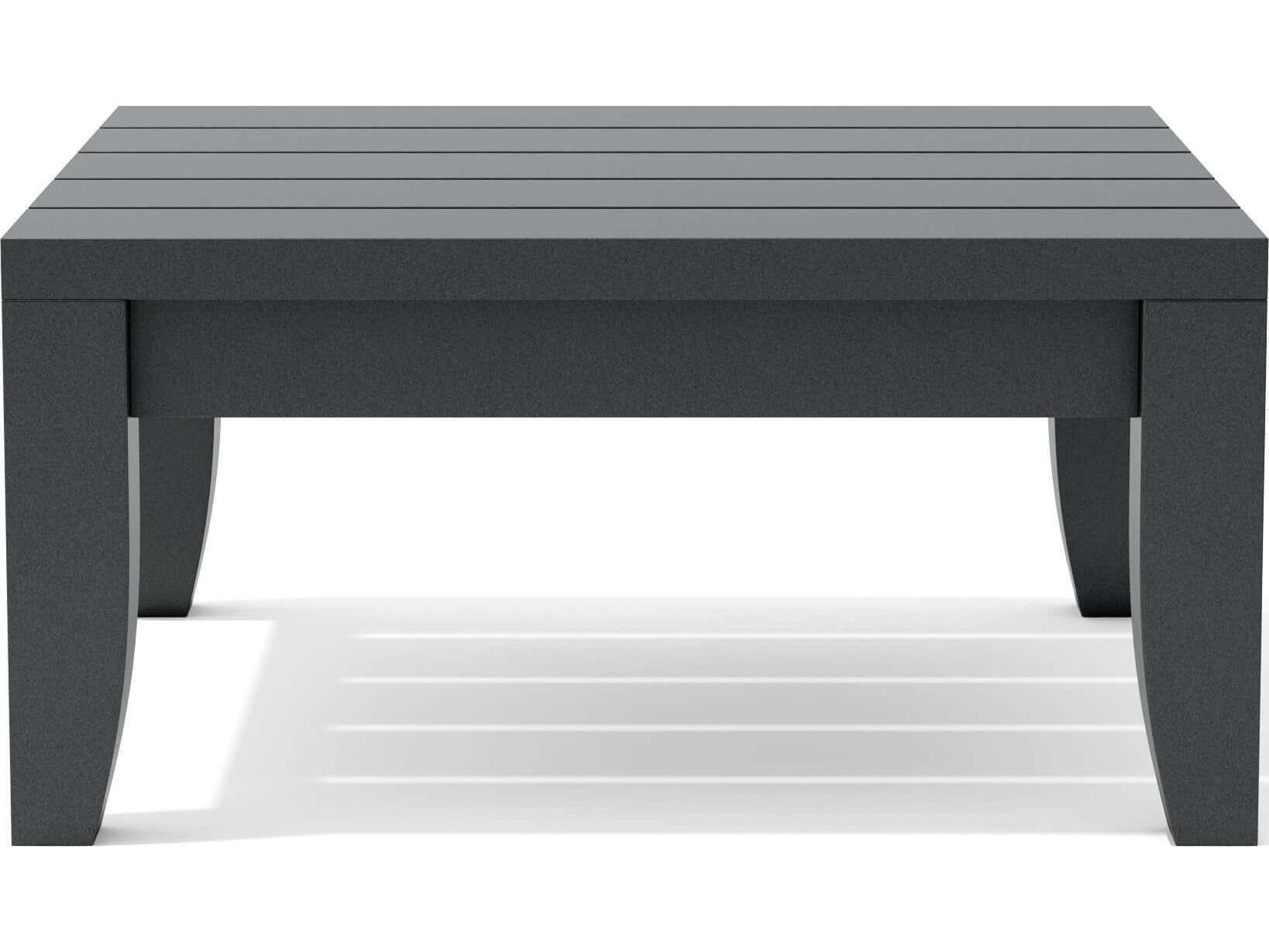 Anderson Teak Coronado Aluminum Dark Grey Square Outdoor Patio End Table