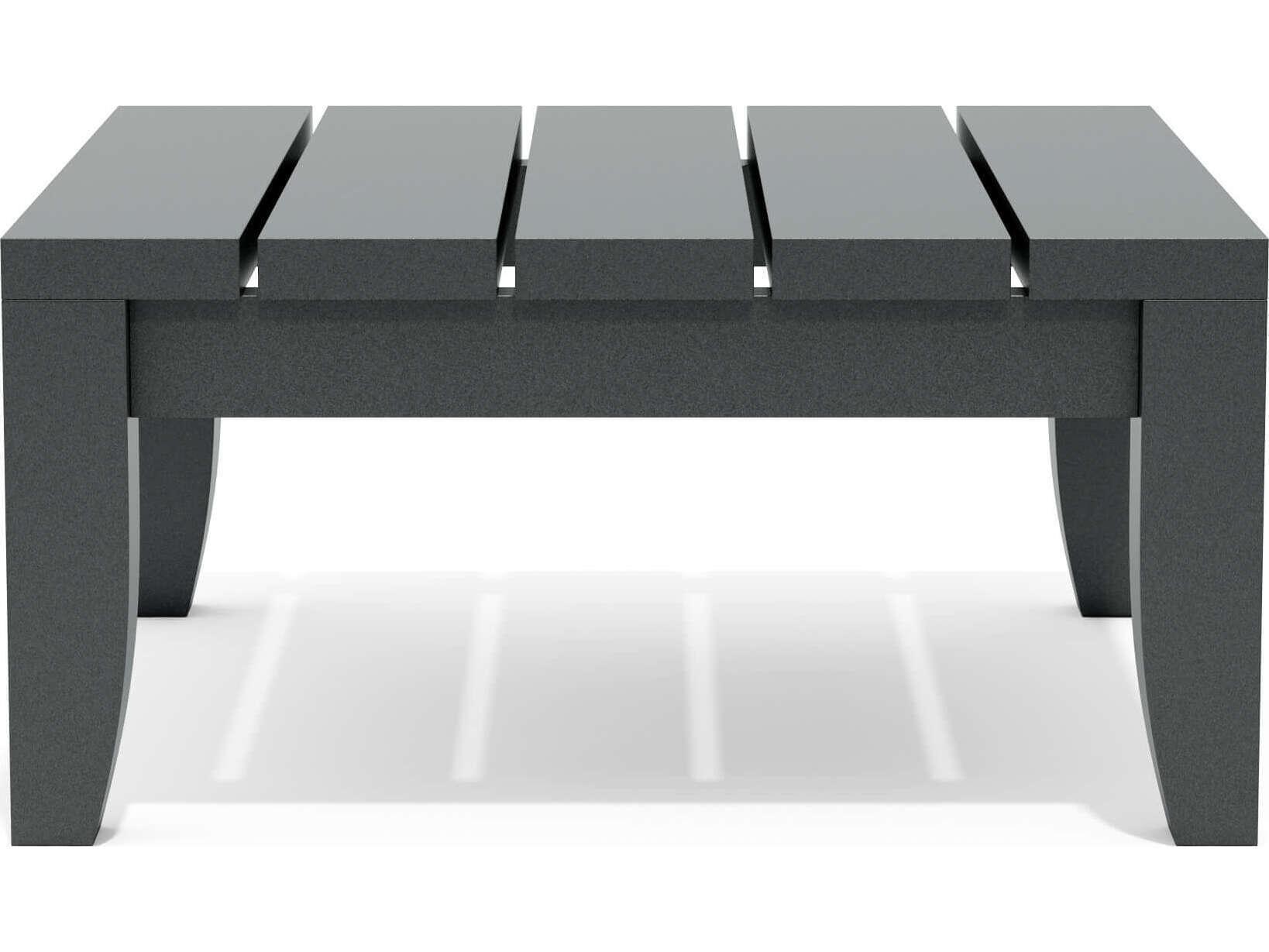 Anderson Teak Coronado Aluminum Dark Grey Square Outdoor Patio End Table