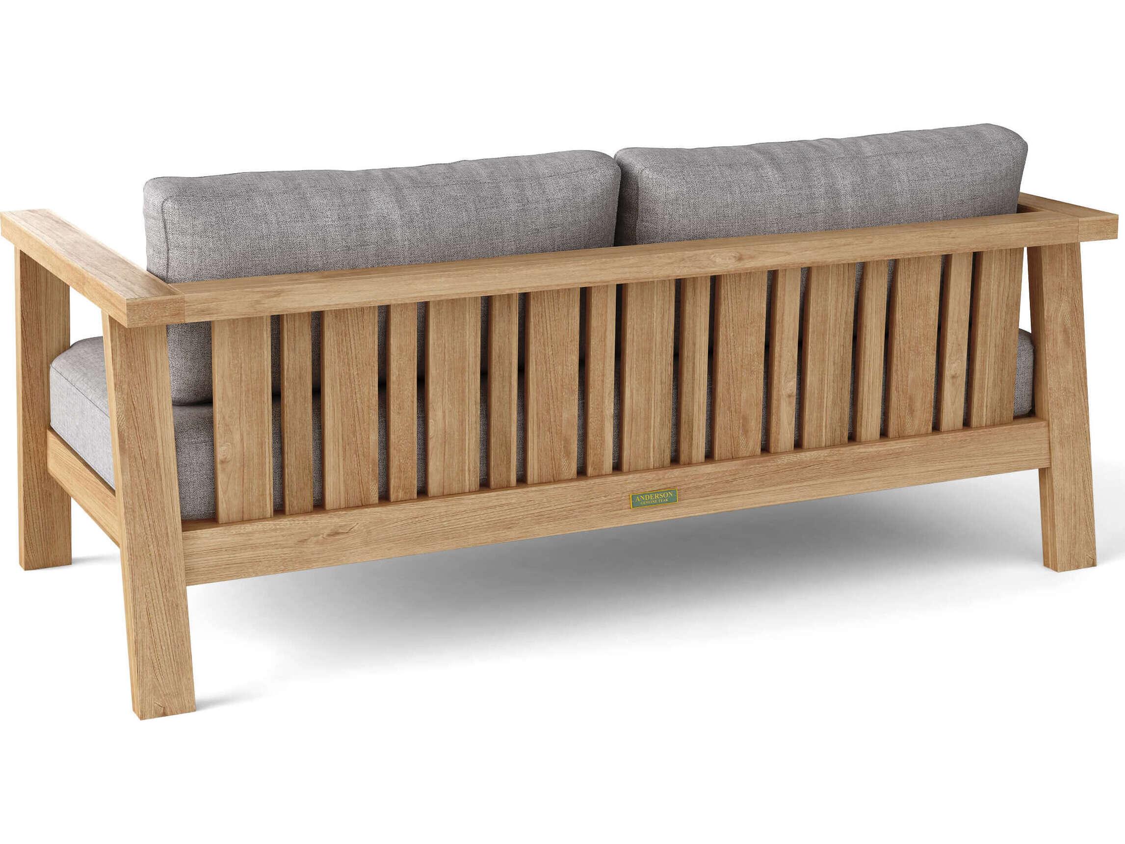 Anderson Teak Palermo Deep Seating Teak Outdoor Patio Loveseat