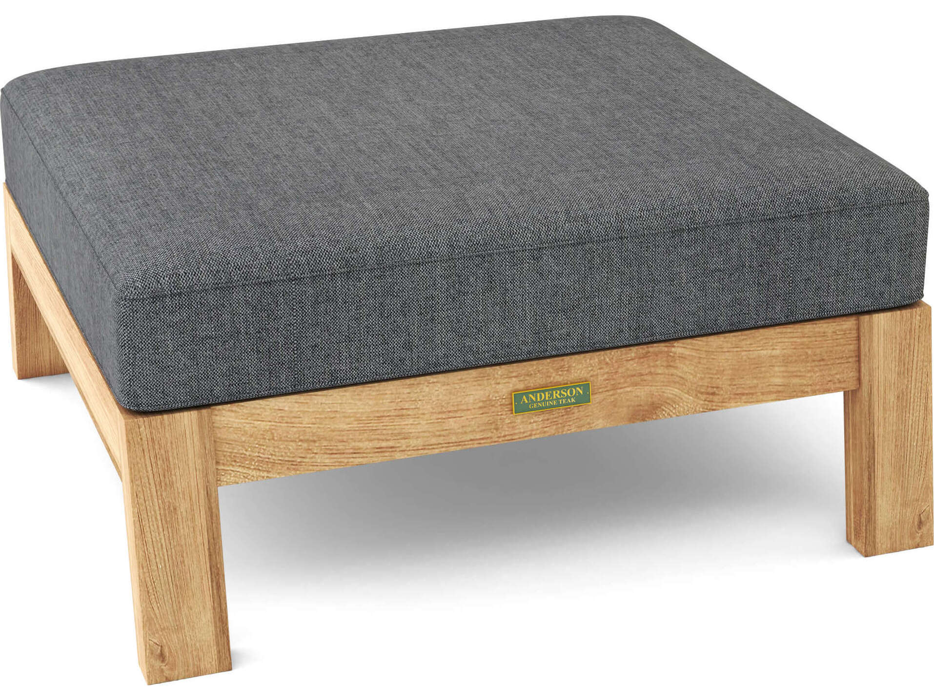 Anderson Teak Palermo Deep Seating Teak Patio Ottoman