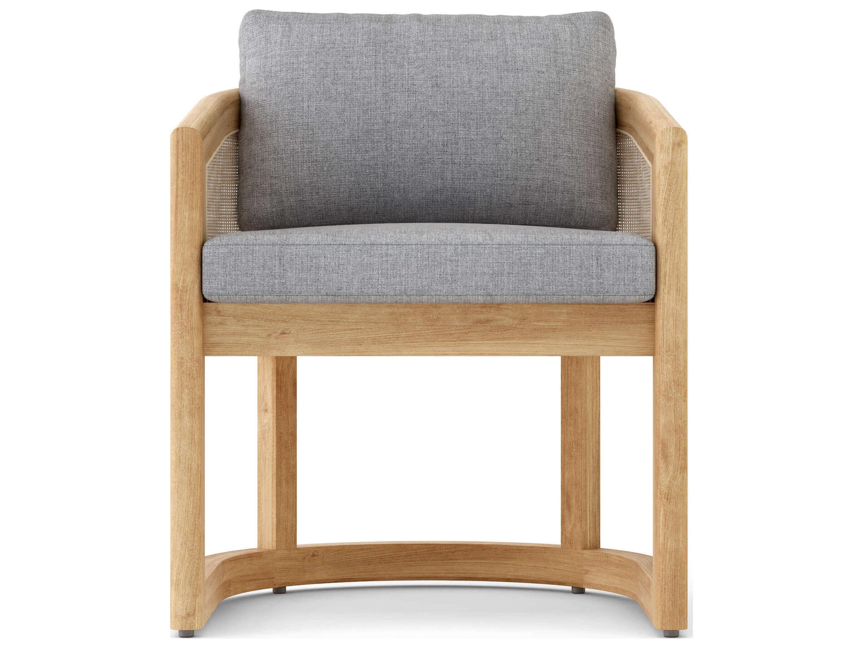 Anderson Teak Catania Natural Patio Dining Arm Chair