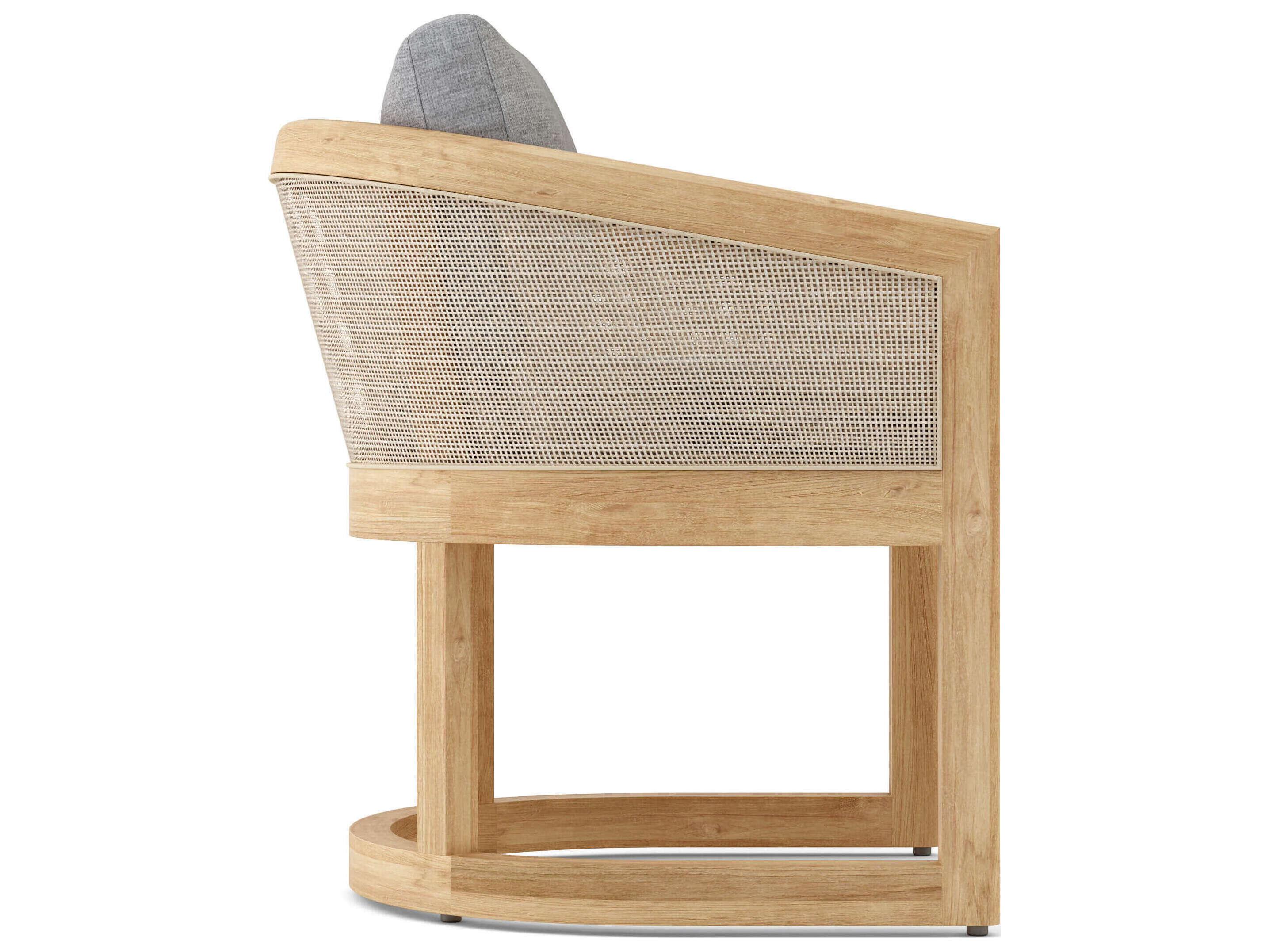 Anderson Teak Catania Natural Patio Dining Arm Chair