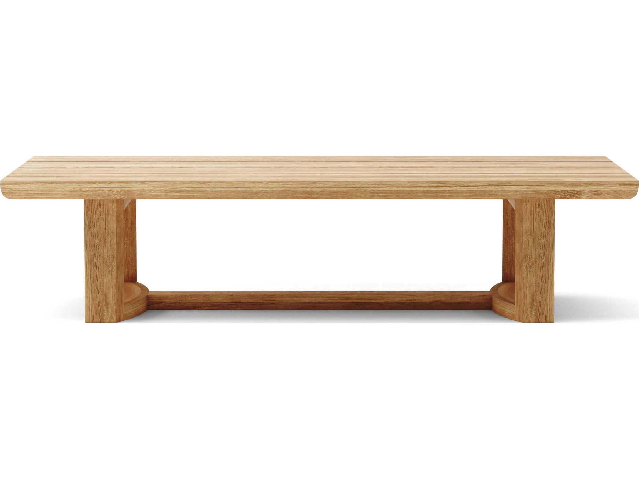 Anderson Teak Catania Natural Rectangular Outdoor Patio Coffee Table