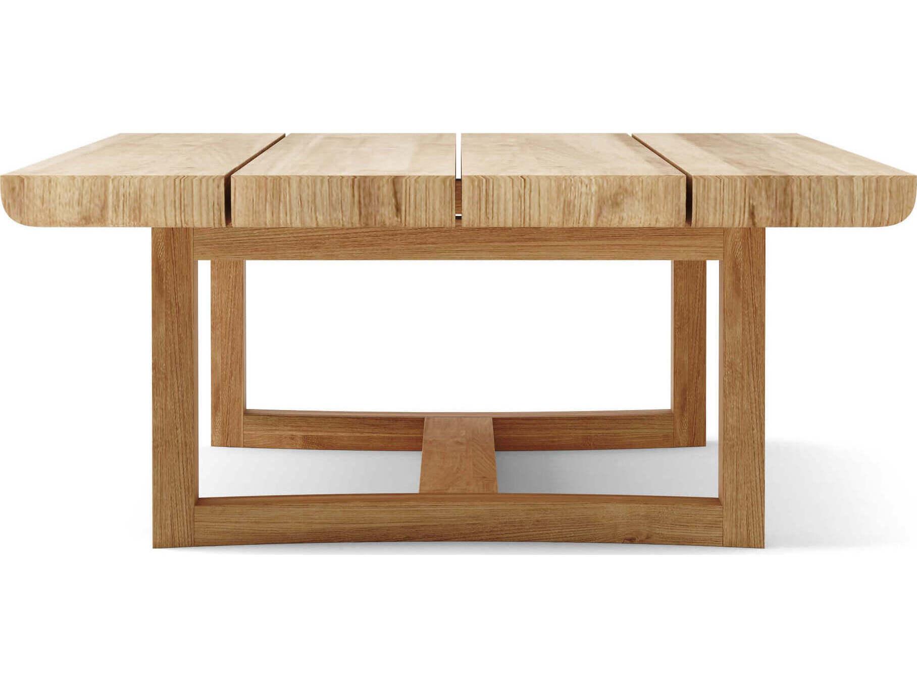 Anderson Teak Catania Natural Rectangular Outdoor Patio Coffee Table