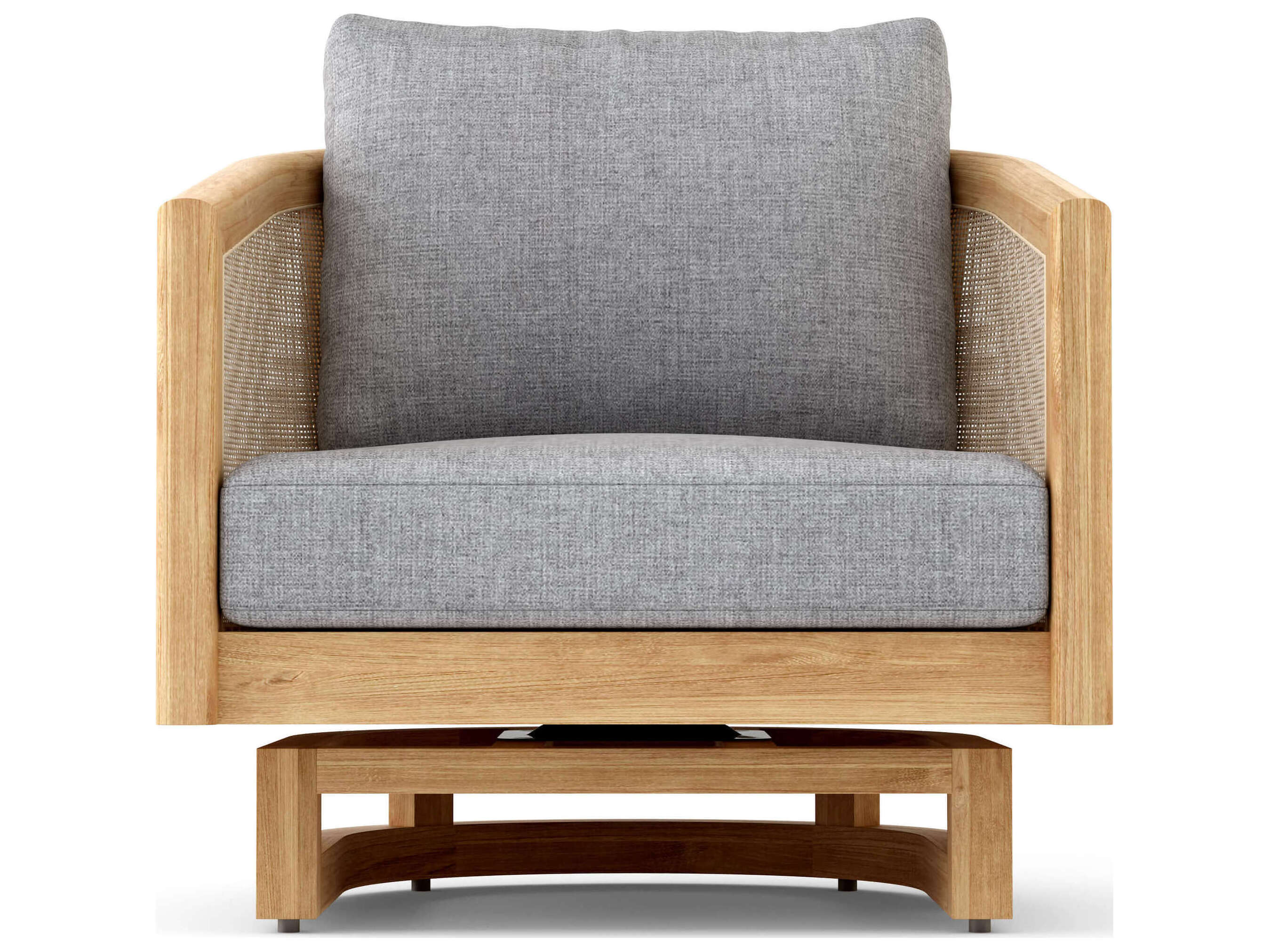 Anderson Teak Catania Natural Swivel Outdoor Patio Lounge Chair