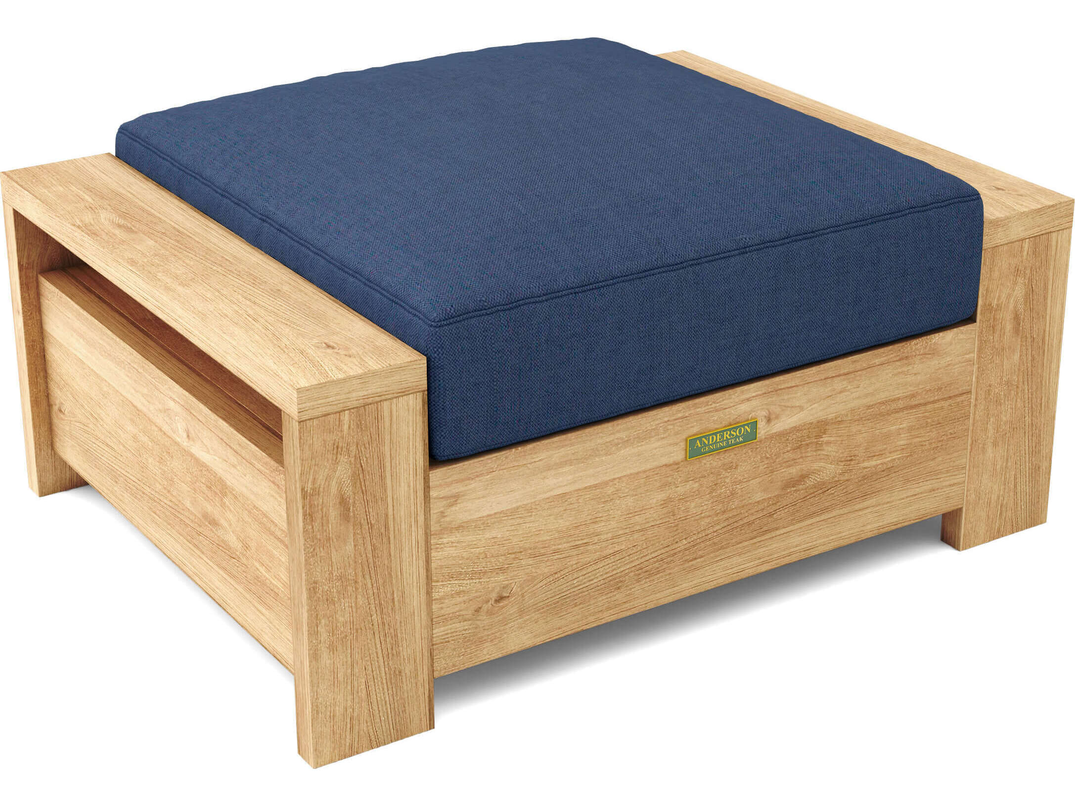 Anderson Teak Madera Deep Seating Teak Outdoor Patio Ottoman