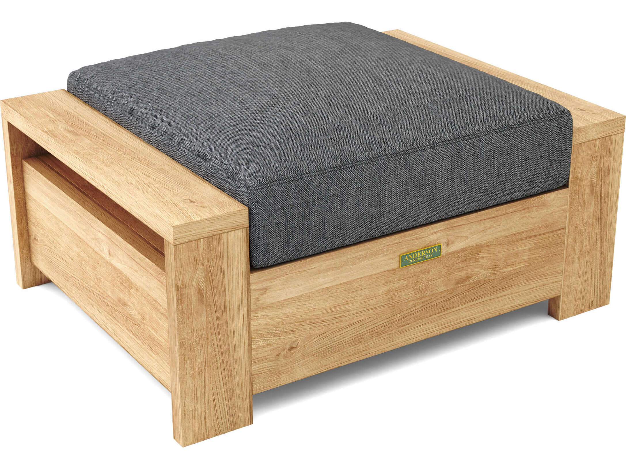 Anderson Teak Madera Deep Seating Teak Outdoor Patio Ottoman