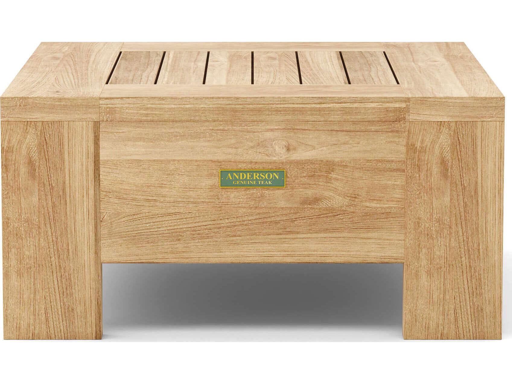 Anderson Teak Madera Square Outdoor Patio Side Table