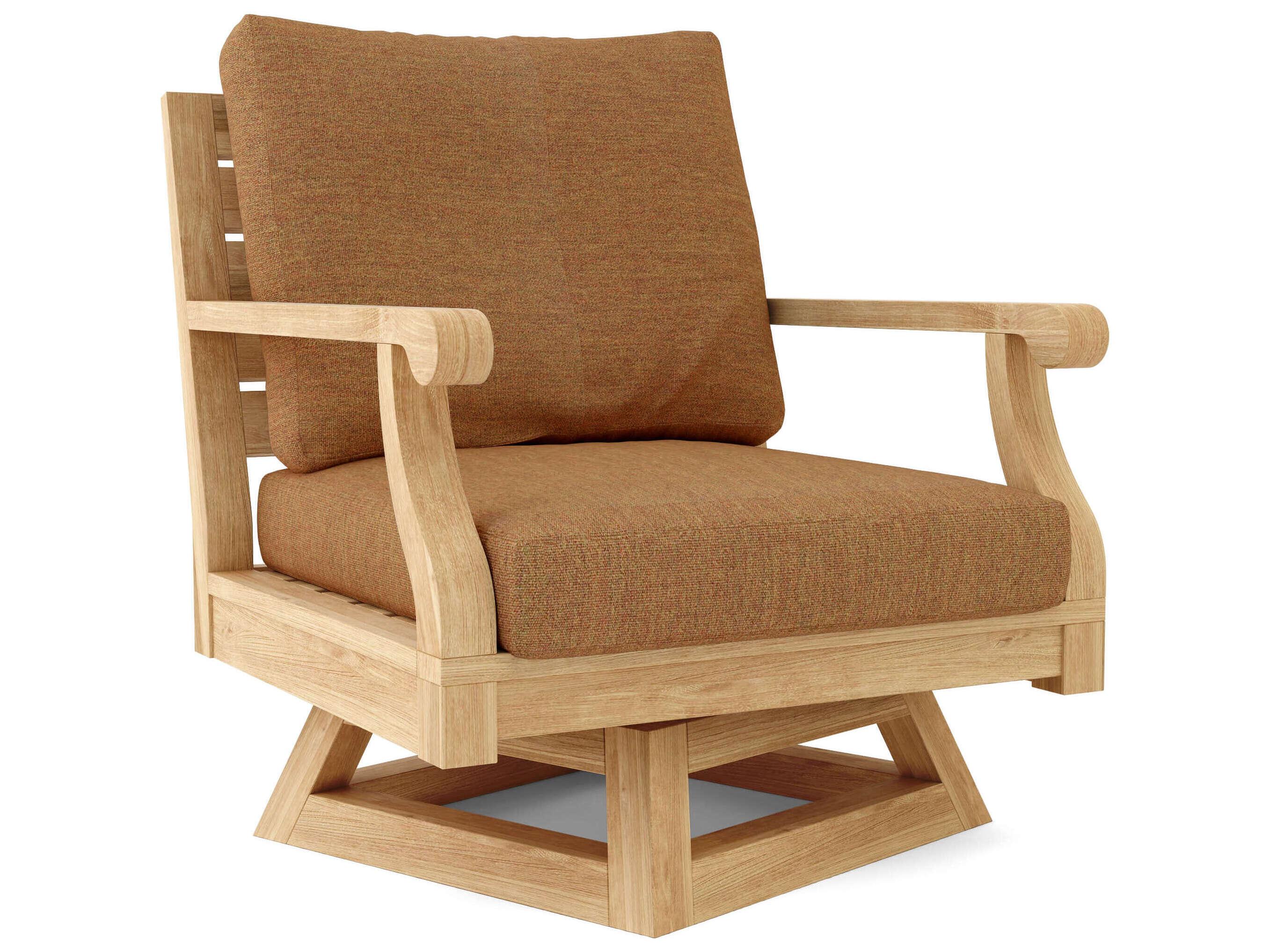 Anderson Teak Riviera Swivel Armchair with Cushion
