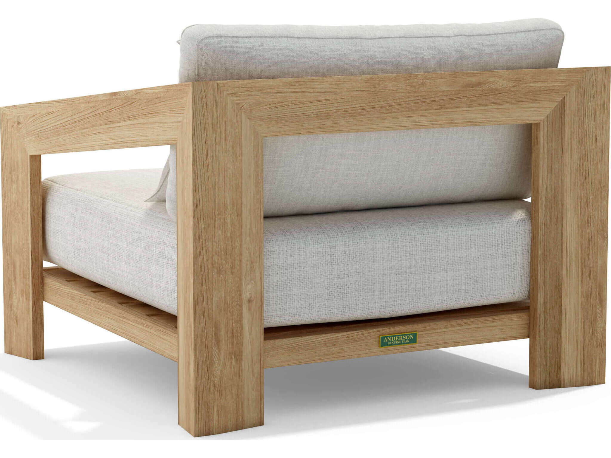 Anderson Teak Smyrna Natural Outdoor Patio Lounge Chair